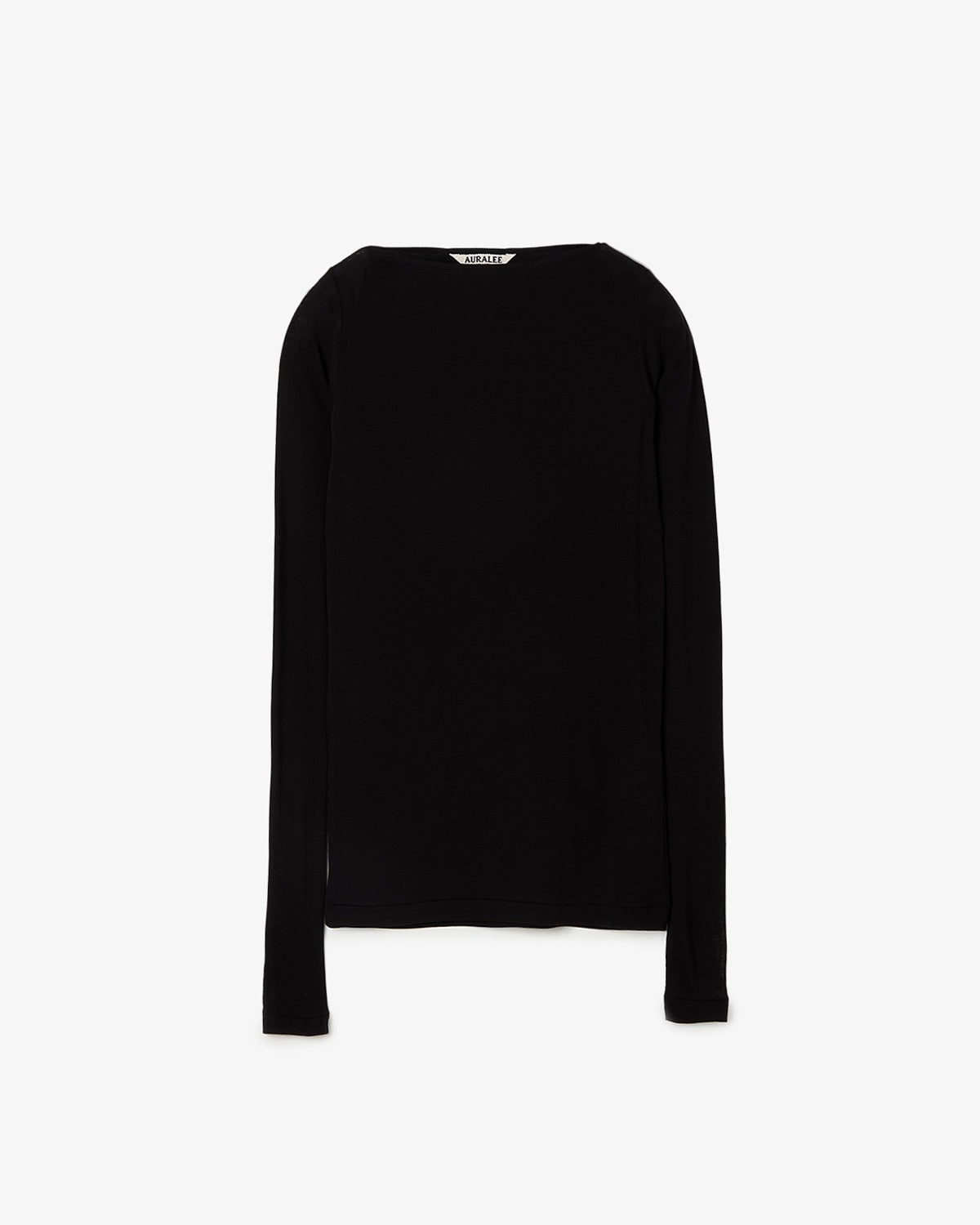 SUPER HIGH GAUGE SHEER RIB BOAT NECK L/S TEE