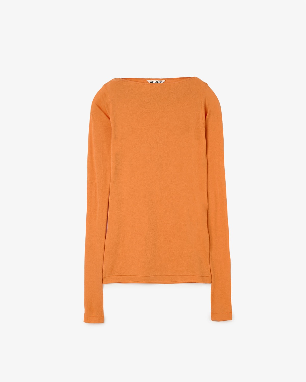 SUPER HIGH GAUGE SHEER RIB BOAT NECK L/S TEE