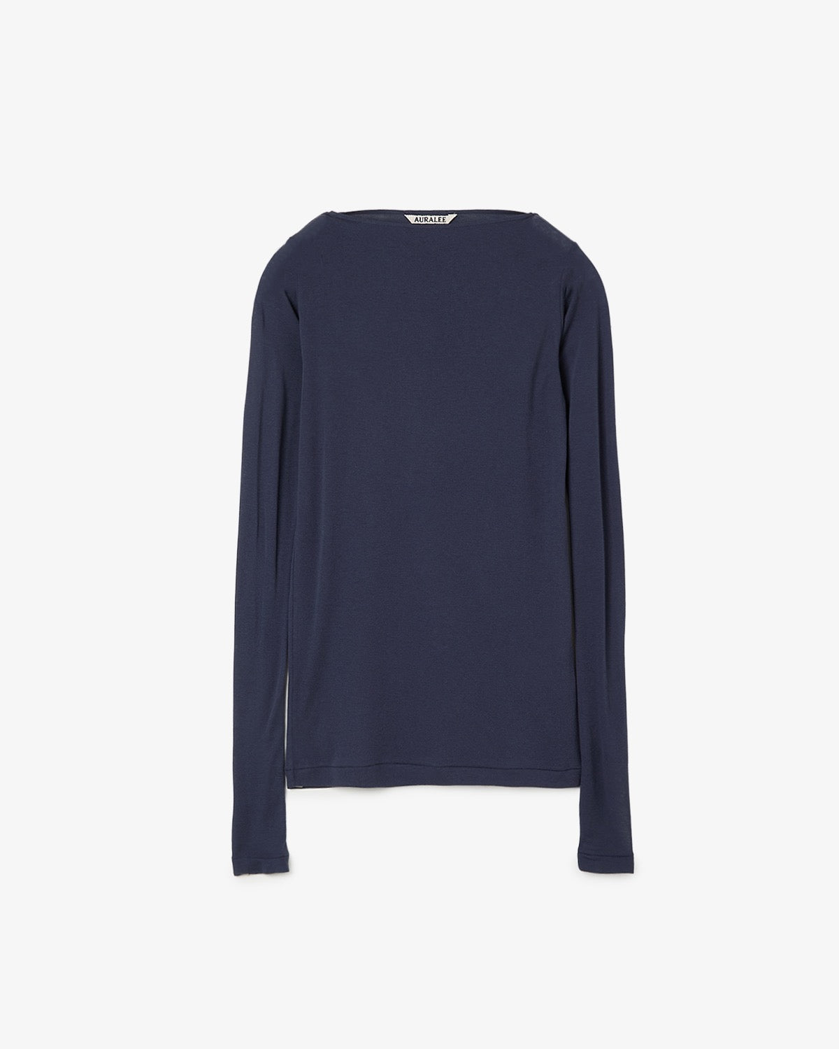 SUPER HIGH GAUGE SHEER RIB BOAT NECK L/S TEE