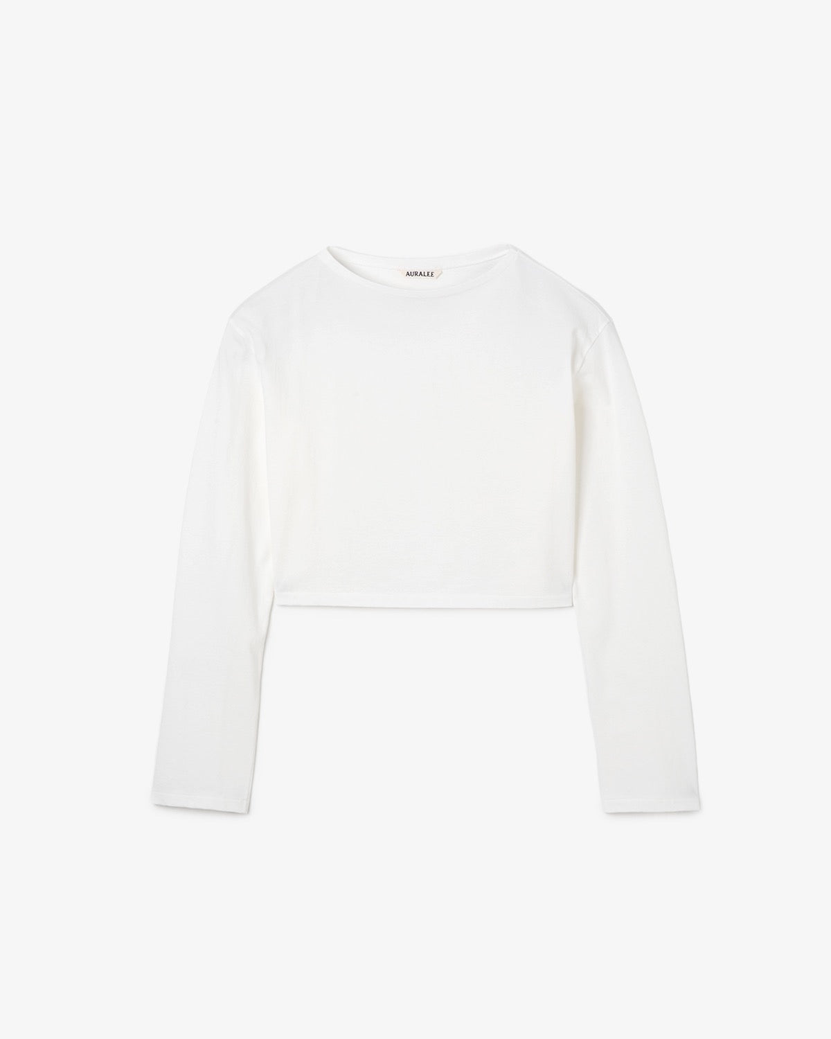 HIGH GAUGE COTTON JERSEY BOAT NECK L/S TEE