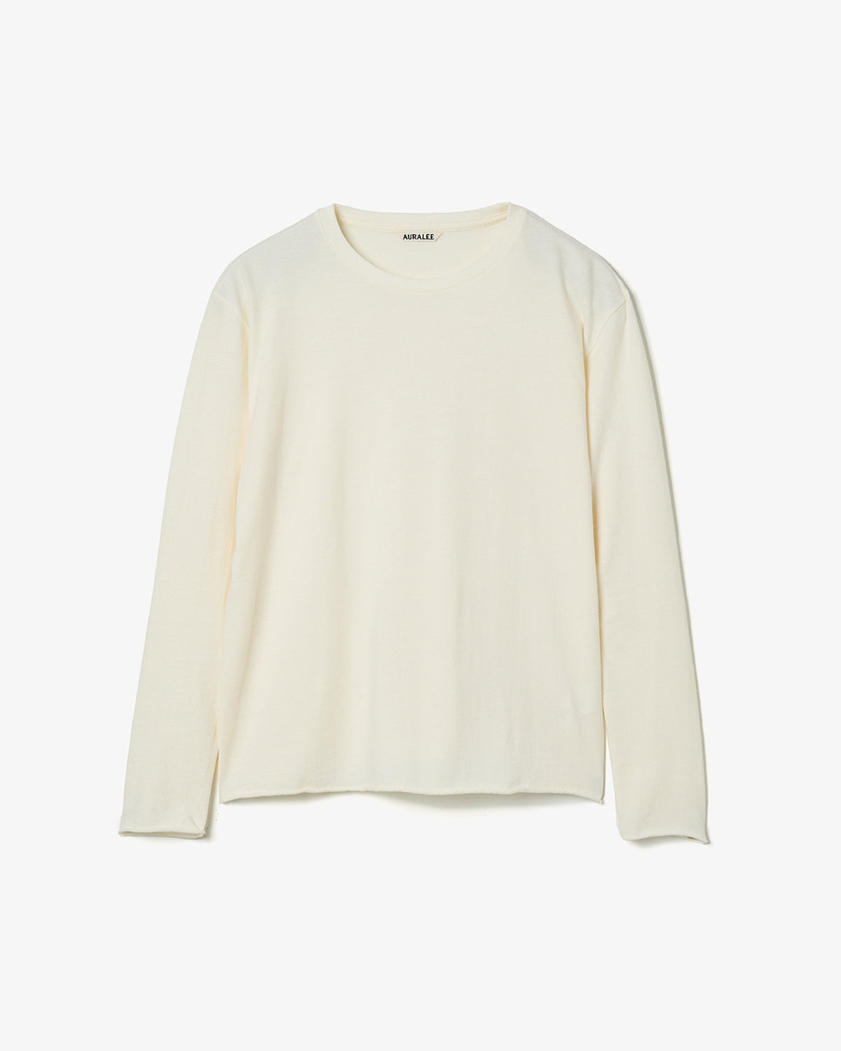 BRUSHED ORGANIC COTTON CASHMERE JERSEY L/S TEE