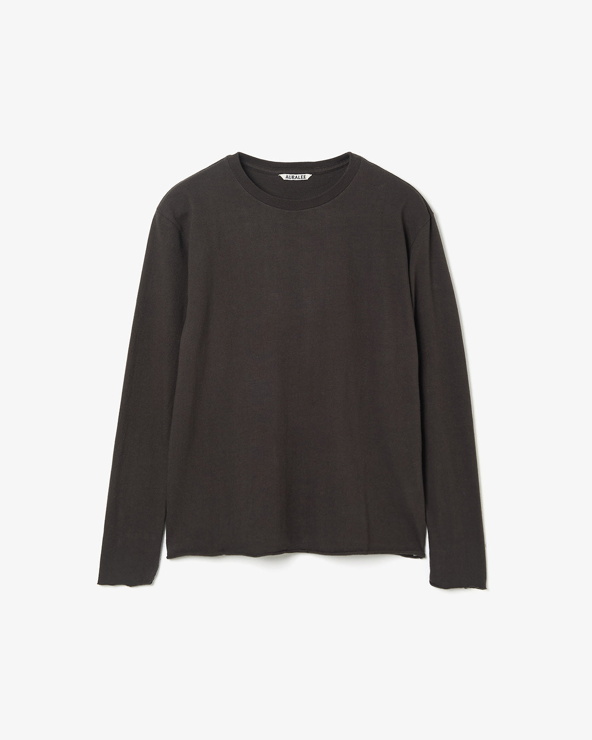 BRUSHED ORGANIC COTTON CASHMERE JERSEY L/S TEE