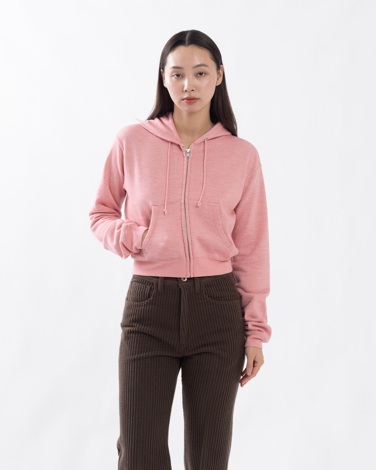 HIGH-TWIST COMPACT SWEAT ZIP PARKER (WOMEN'S)