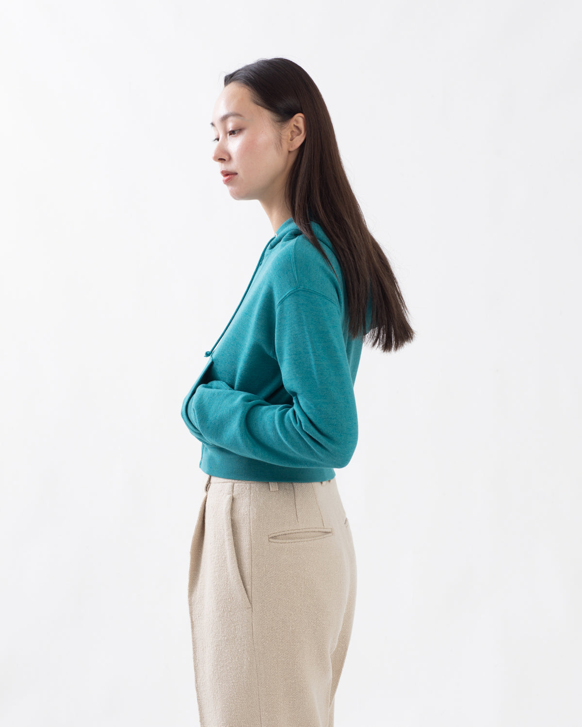 HIGH-TWIST COMPACT SWEAT ZIP PARKER (WOMEN'S)