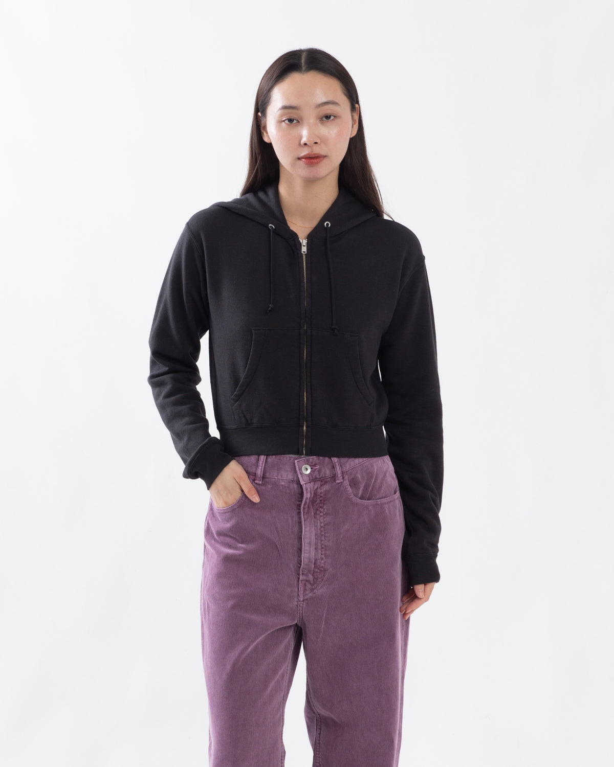 HIGH-TWIST COMPACT SWEAT ZIP PARKER (WOMEN'S)
