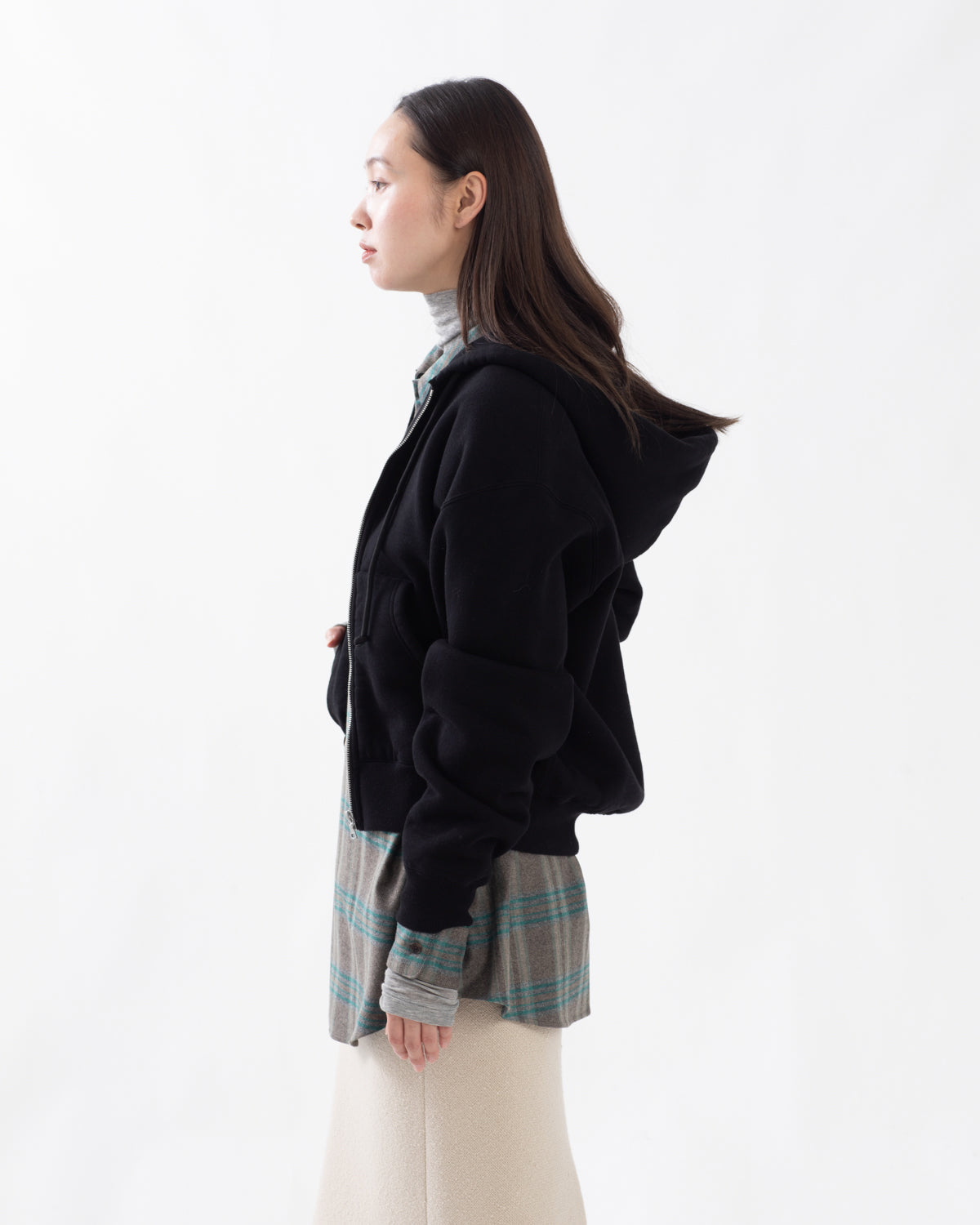 SMOOTH SOFT SWEAT ZIP PARKA