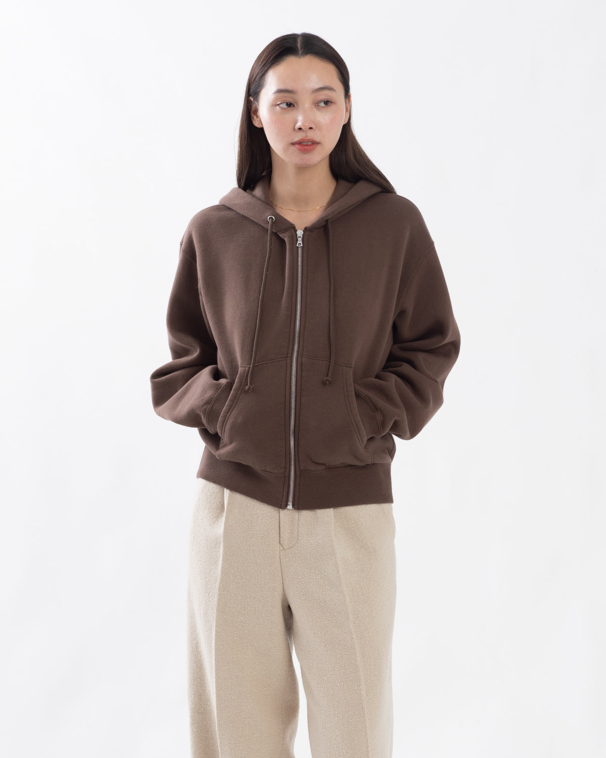 SMOOTH SOFT SWEAT ZIP PARKA
