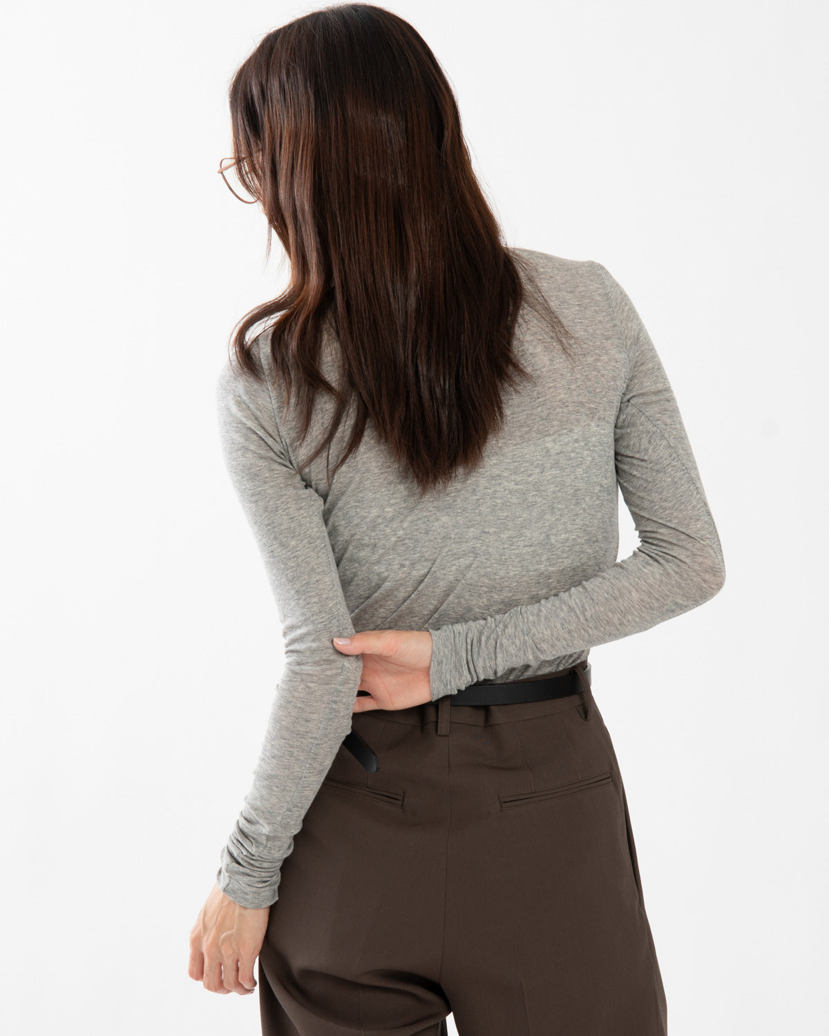SUPER HIGH GAUGE SHEER RIB L/S TEE