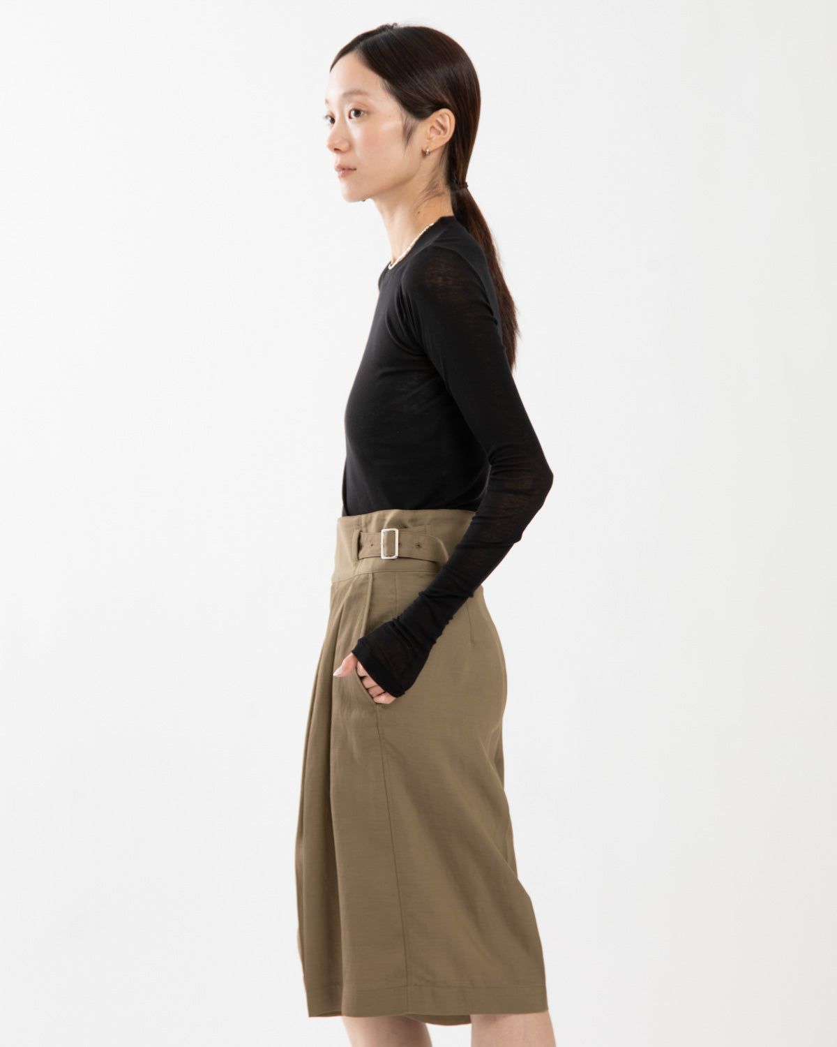 SUPER HIGH GAUGE SHEER RIB L/S TEE