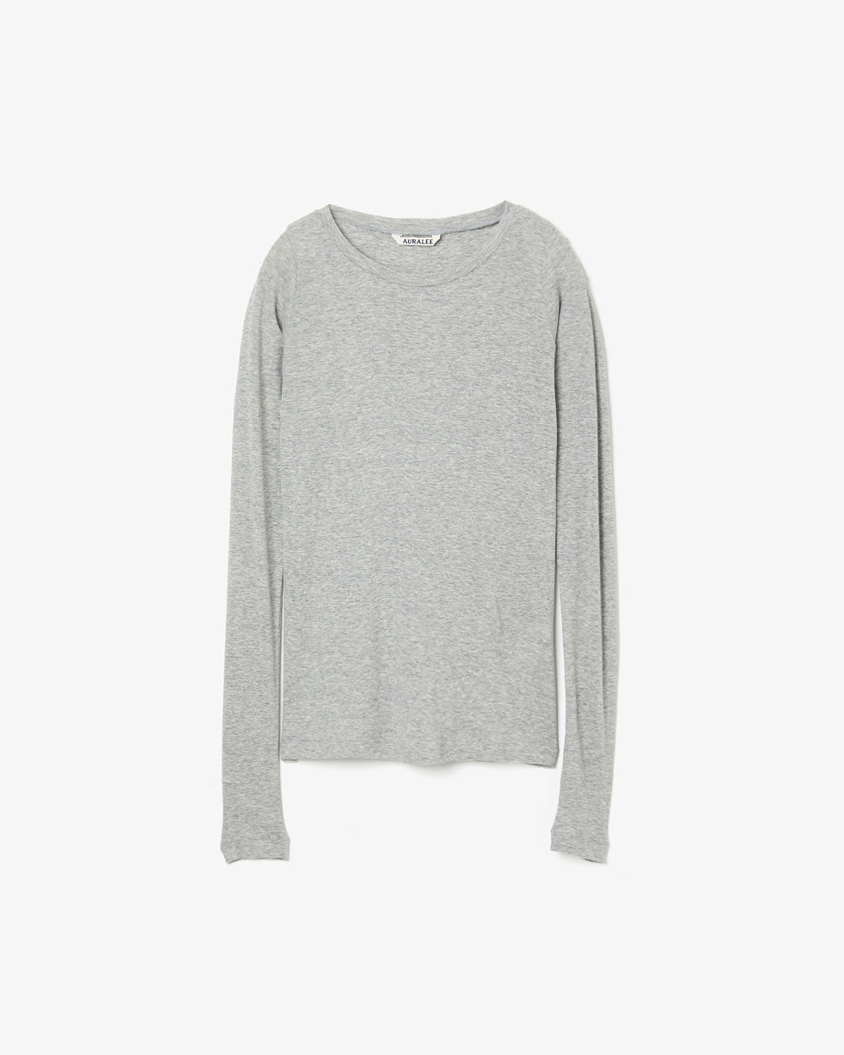 SUPER HIGH GAUGE SHEER RIB WIDE-NECK L/S TEE