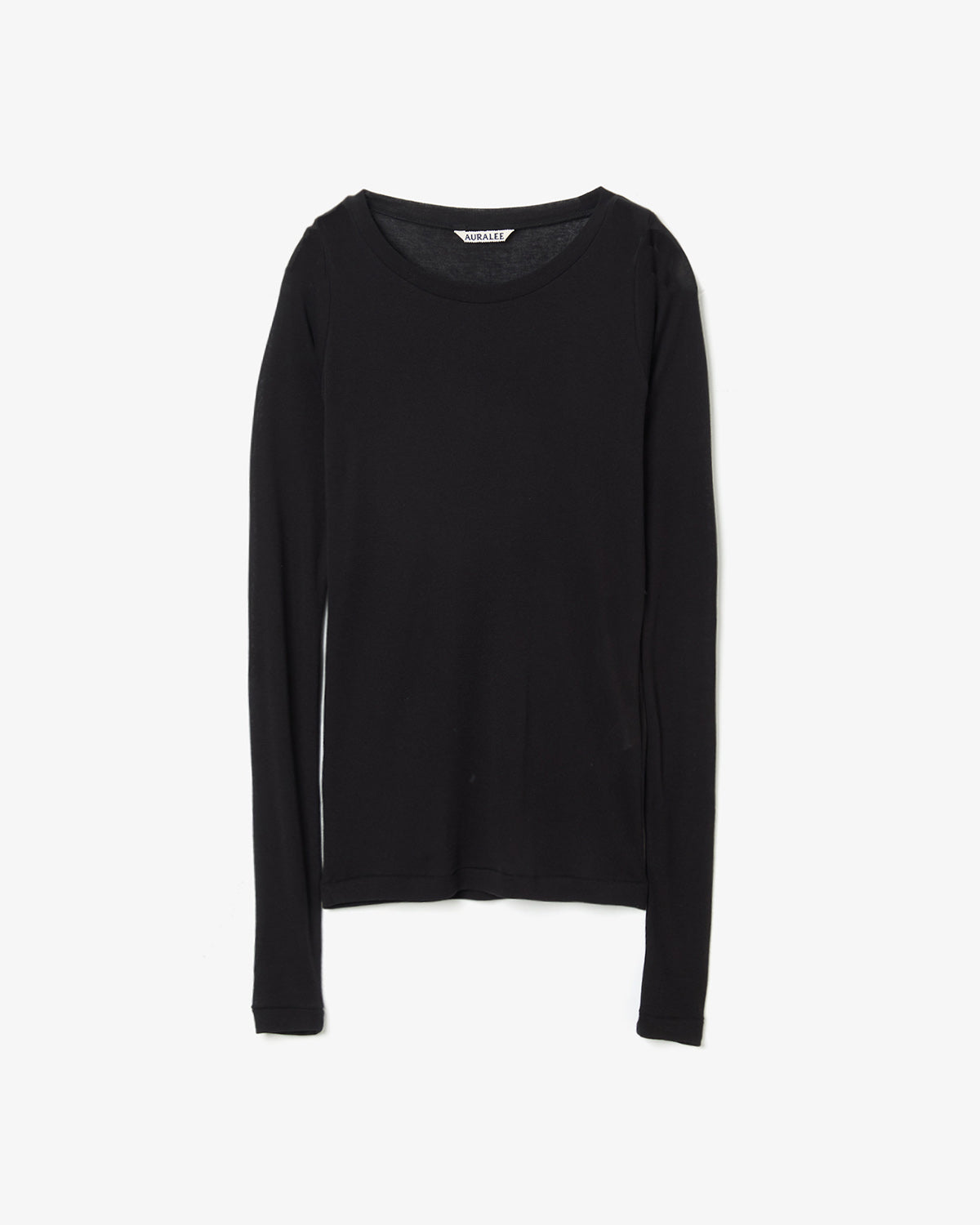 SUPER HIGH GAUGE SHEER RIB WIDE-NECK L/S TEE