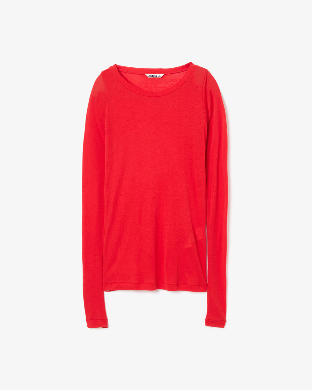 SUPER HIGH GAUGE SHEER RIB WIDE-NECK L/S TEE