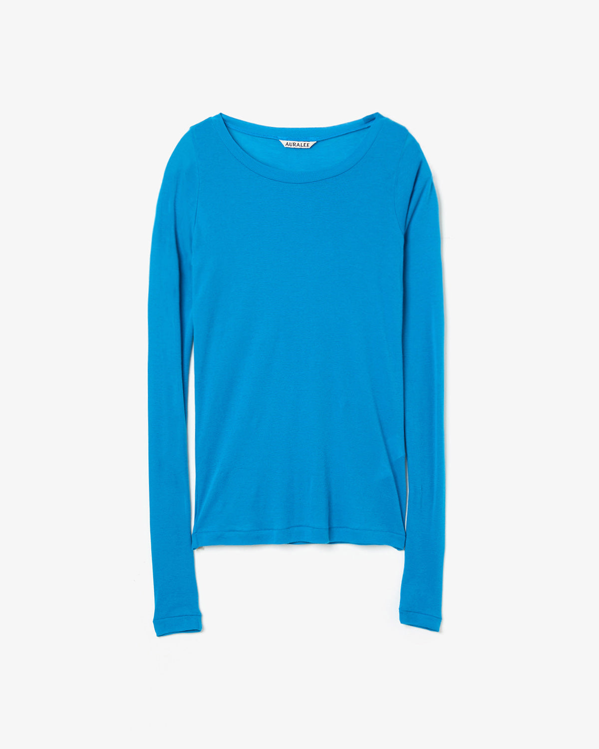 SUPER HIGH GAUGE SHEER RIB WIDE-NECK L/S TEE