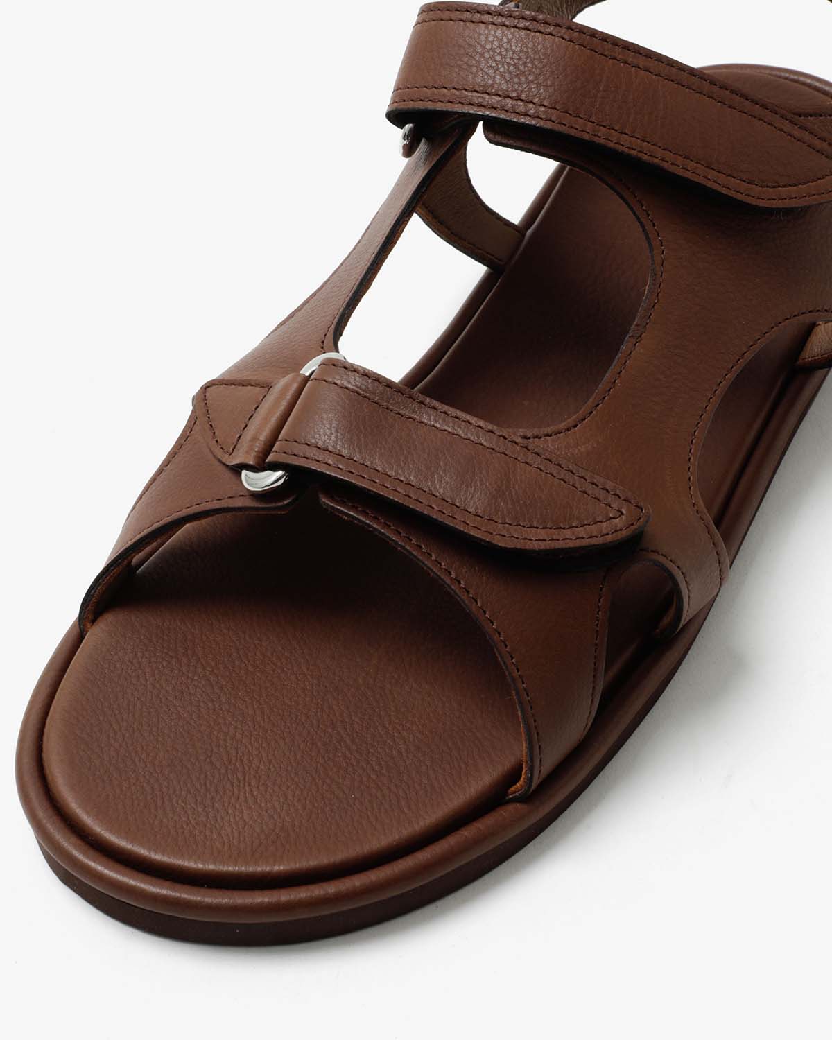 SOFT LEATHER DOUBLE STRAP SANDALS (WOMEN'S)
