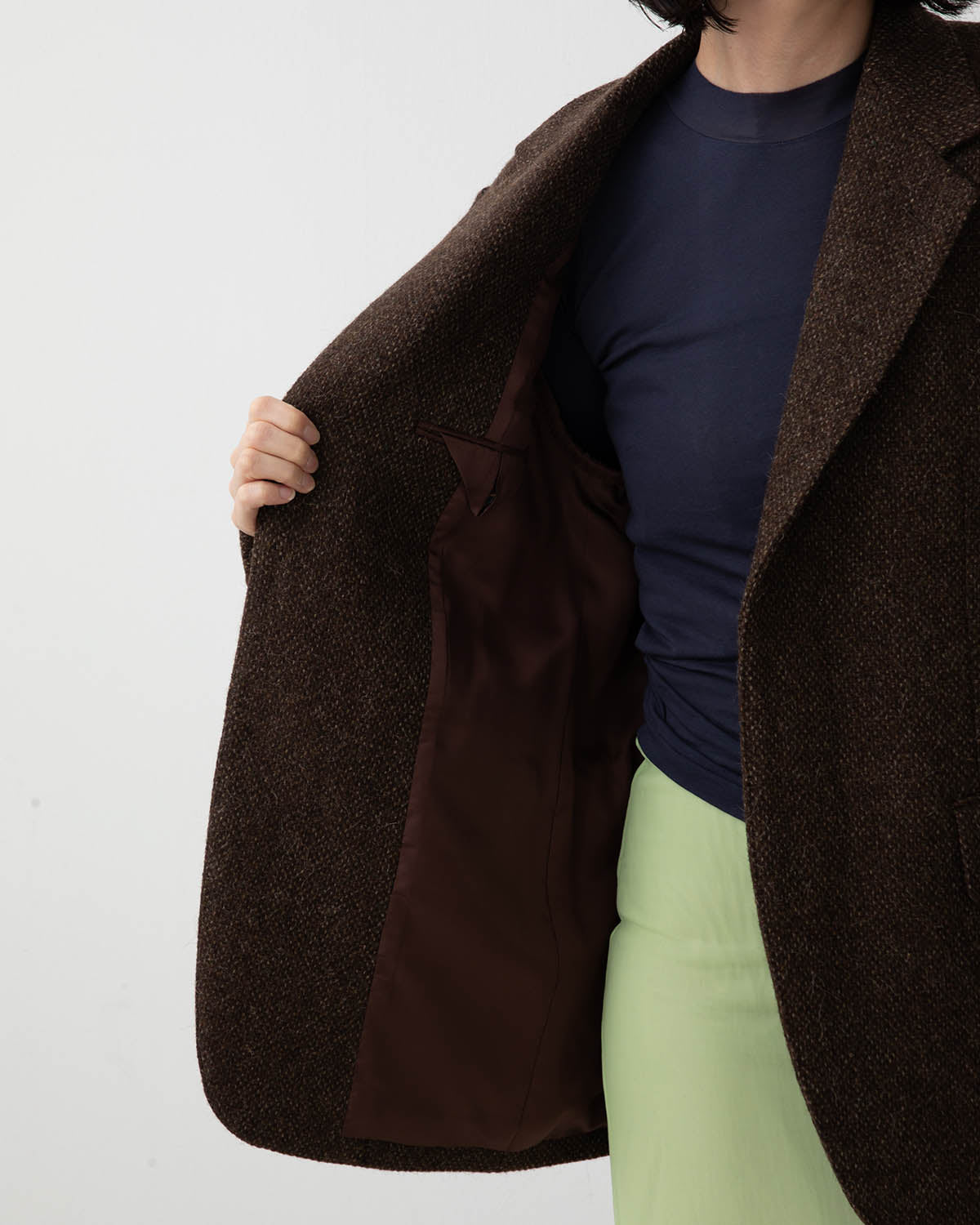 LAMA SHETLAND WOOL TWEED OVER JACKET (WOMEN'S)