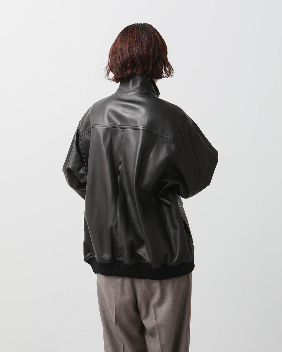 LAMB LEATHER ZIP BLOUSON