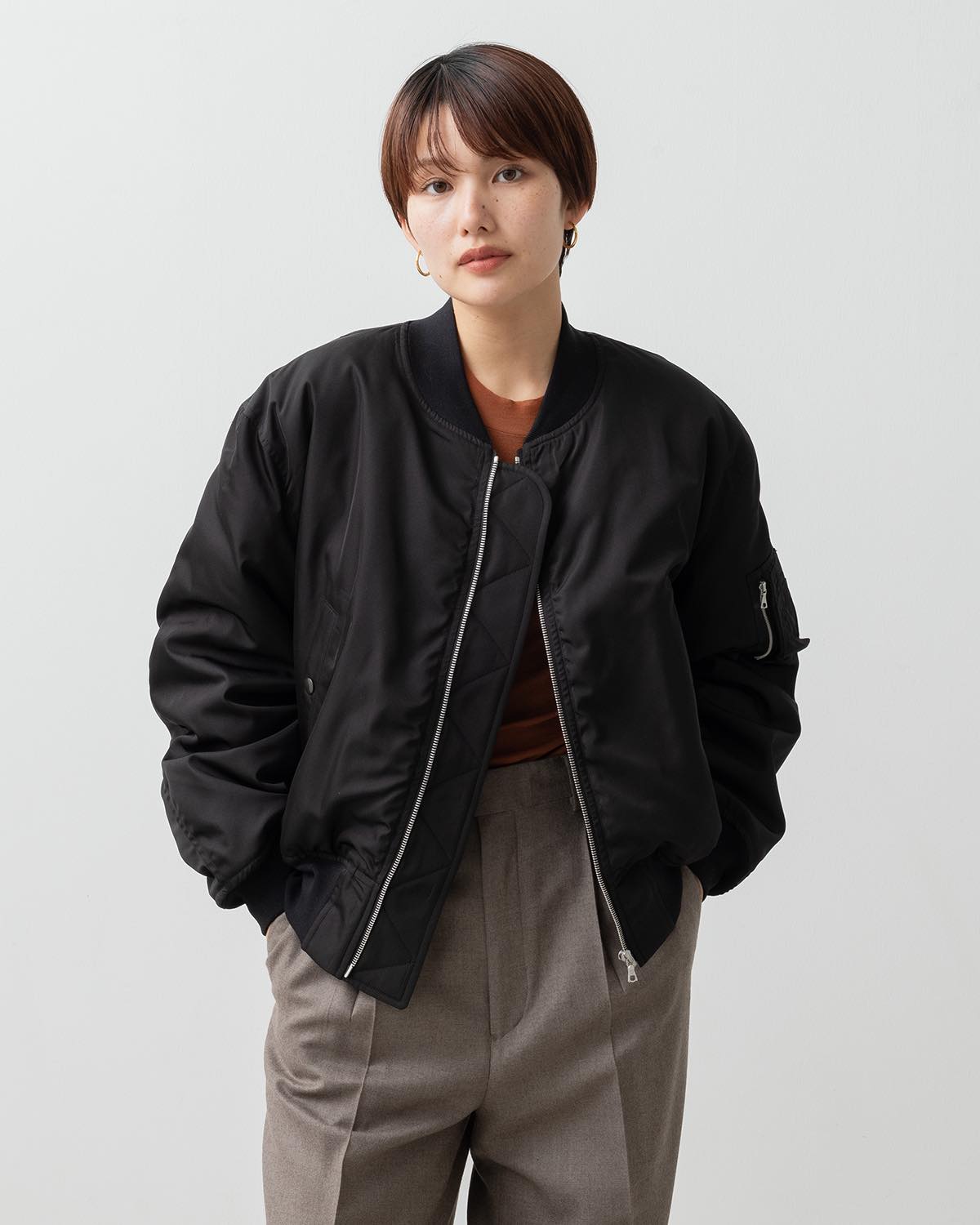 HIGH DENSITY SILK TWILL FLIGHT BLOUSON (WOMEN'S)