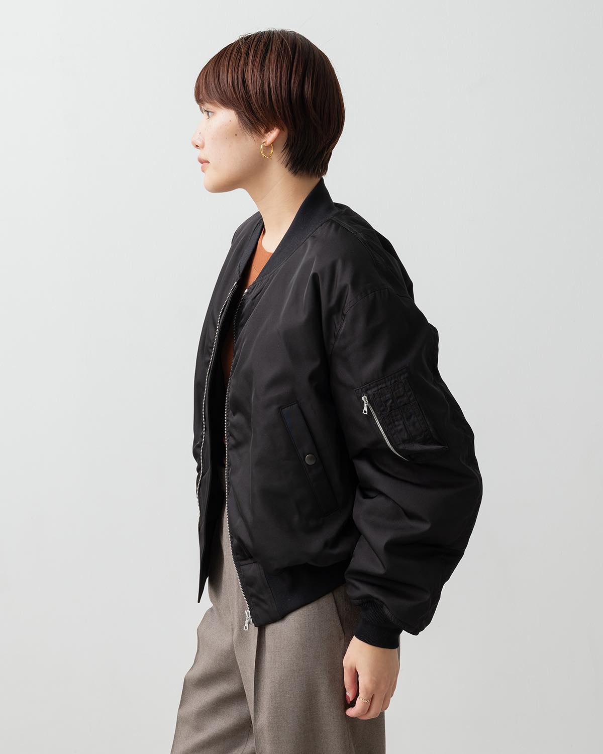 HIGH DENSITY SILK TWILL FLIGHT BLOUSON (WOMEN'S)