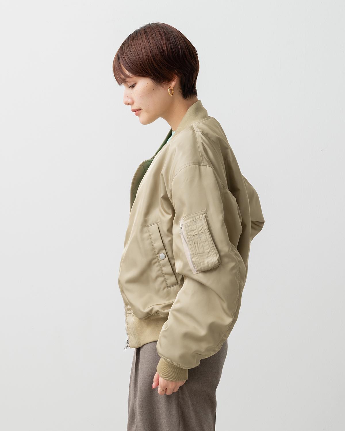 HIGH DENSITY SILK TWILL FLIGHT BLOUSON (WOMEN'S)