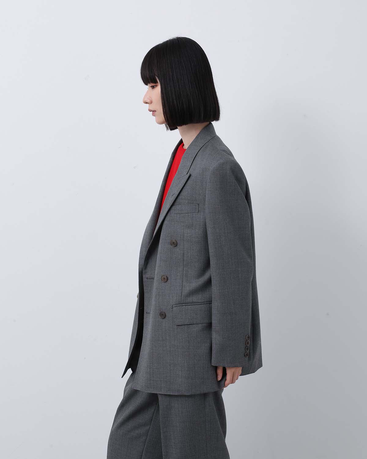 BLUEFACED WOOL DOUBLE-BREASTED JACKET (WOMEN'S)