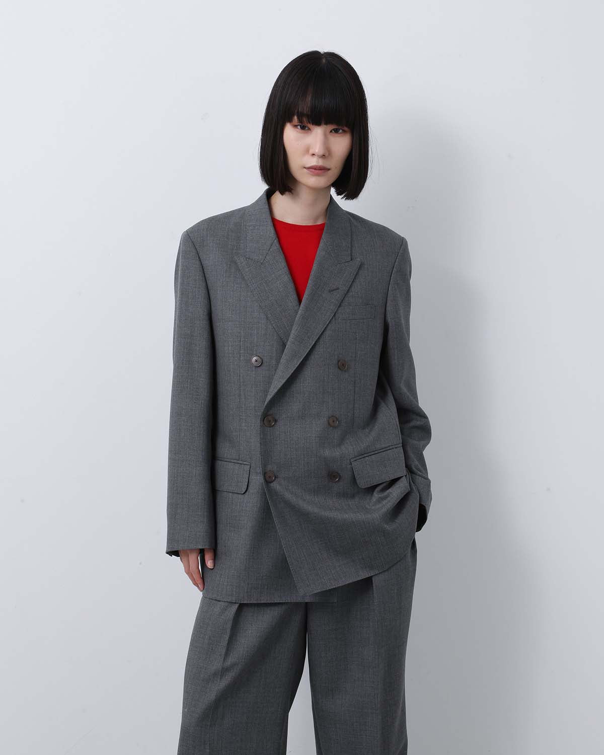 BLUEFACED WOOL DOUBLE-BREASTED JACKET (WOMEN'S)