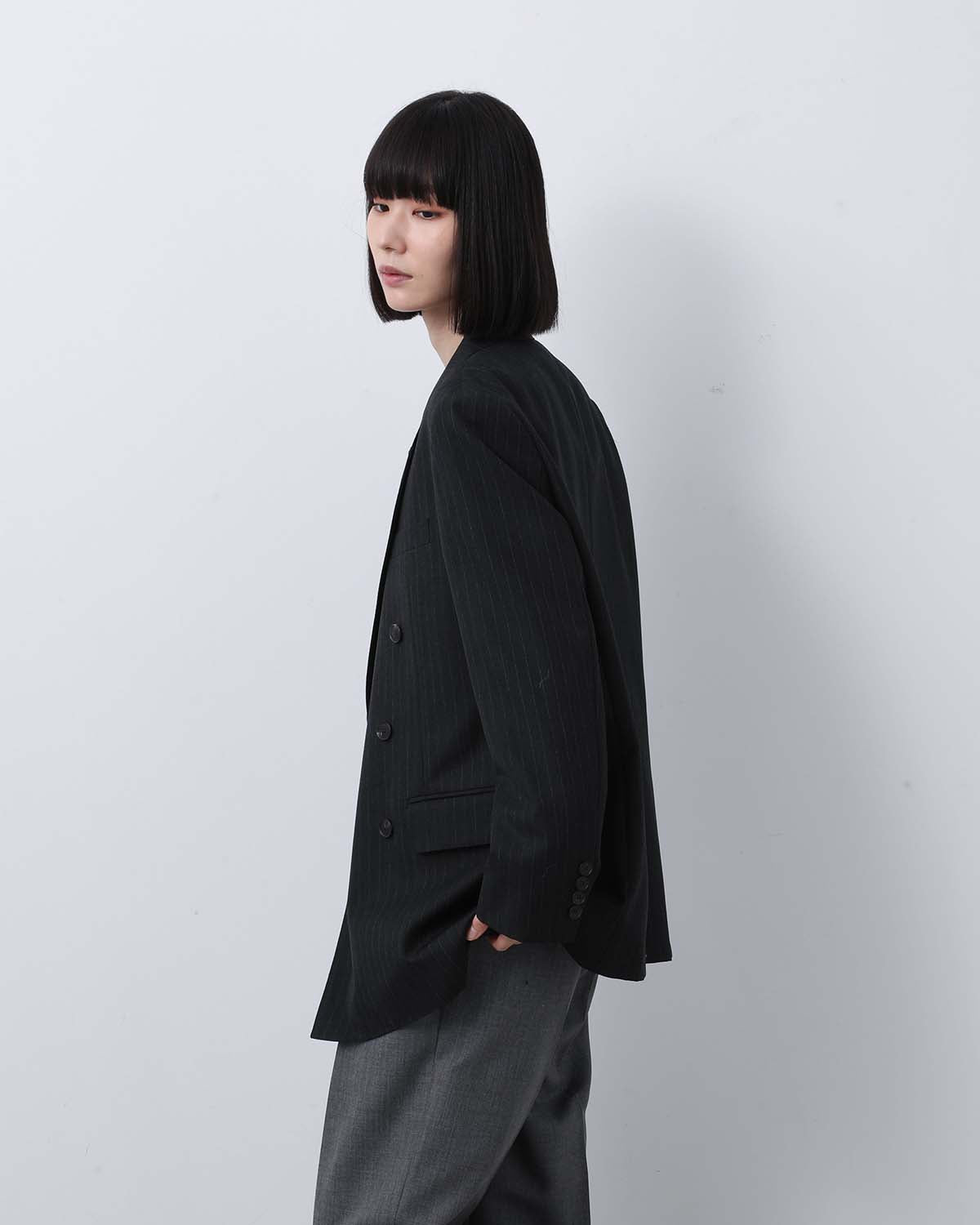 BLUEFACED WOOL DOUBLE-BREASTED JACKET (WOMEN'S)