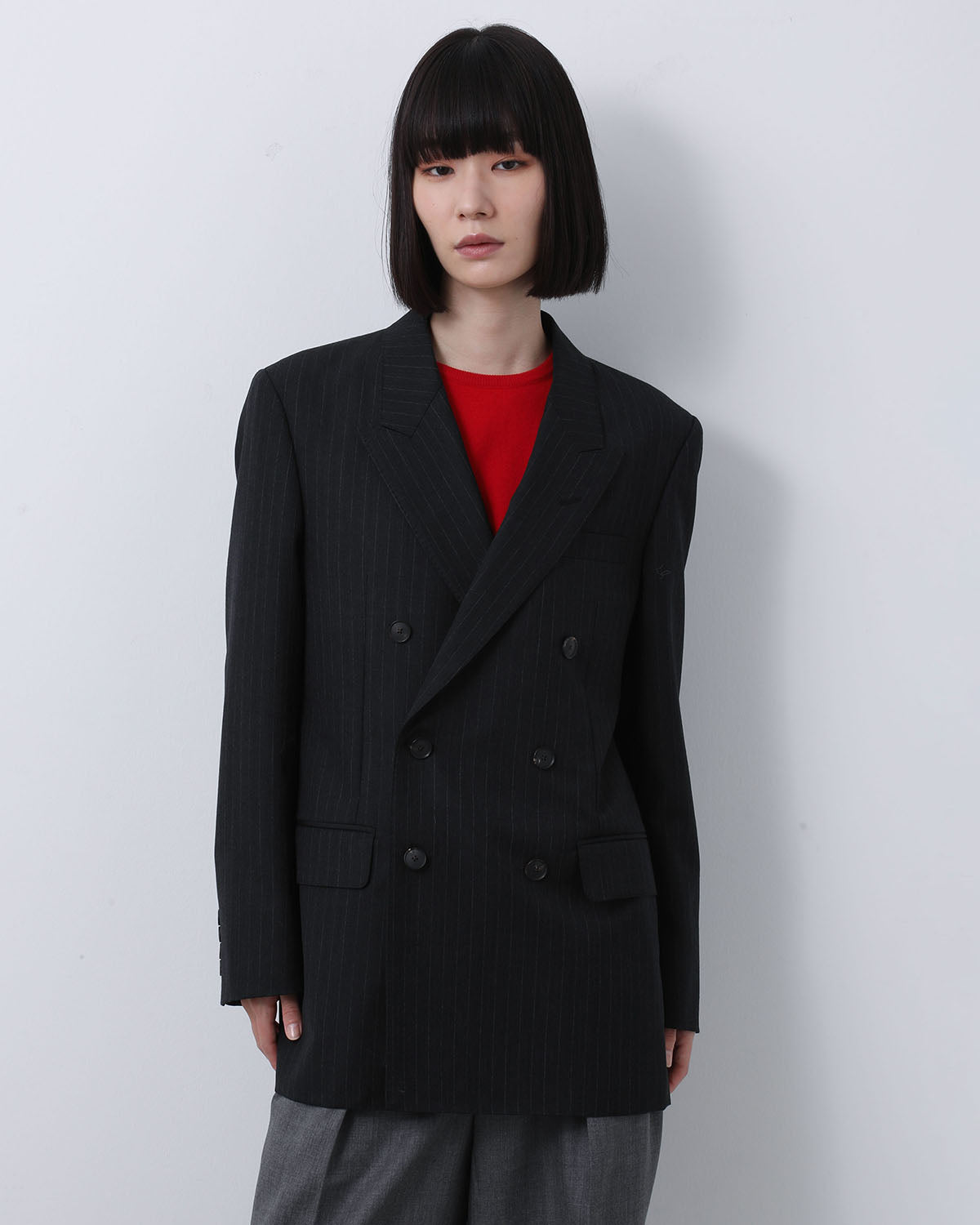 BLUEFACED WOOL DOUBLE-BREASTED JACKET (WOMEN'S)