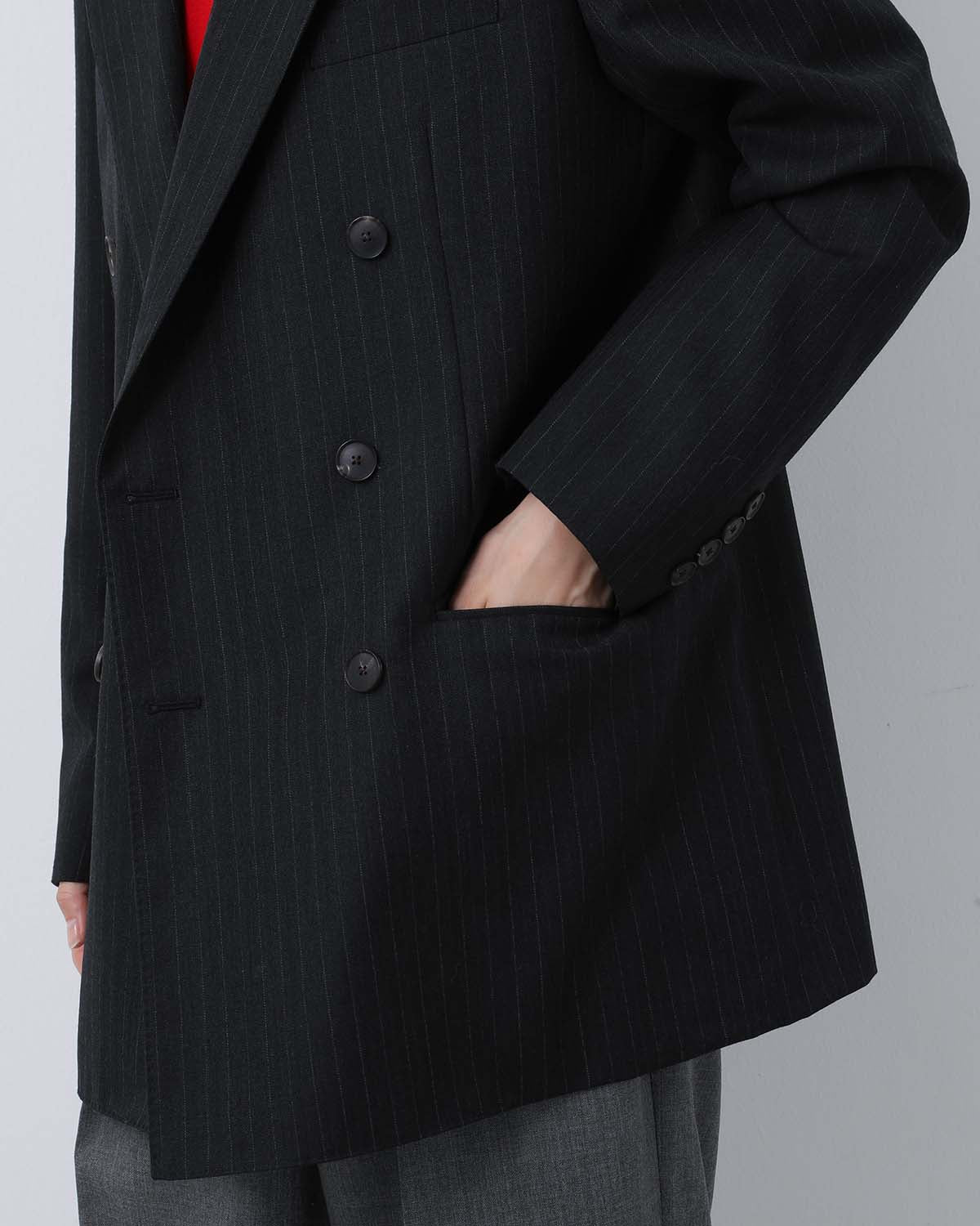 BLUEFACED WOOL DOUBLE-BREASTED JACKET (WOMEN'S)