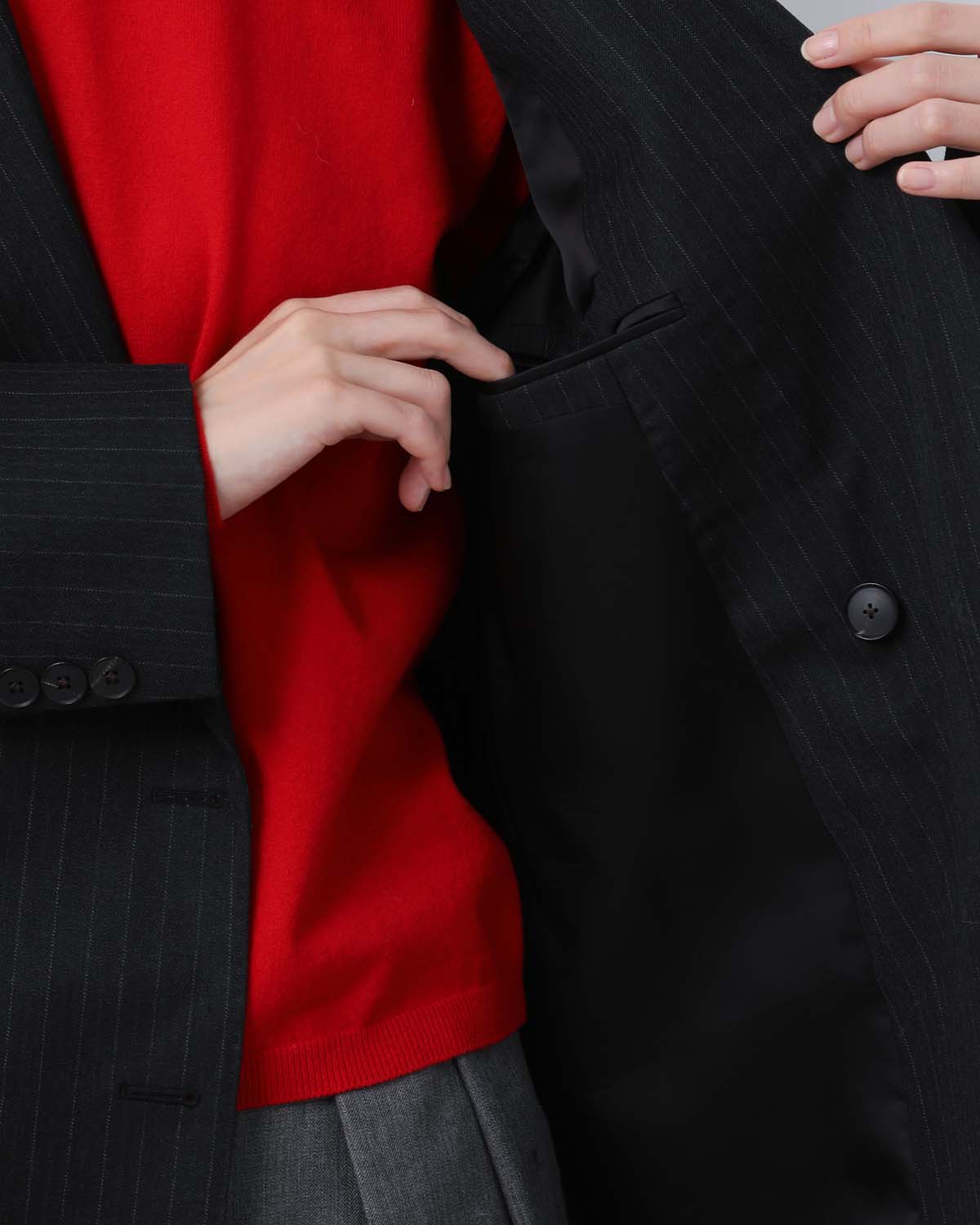 BLUEFACED WOOL DOUBLE-BREASTED JACKET (WOMEN'S)