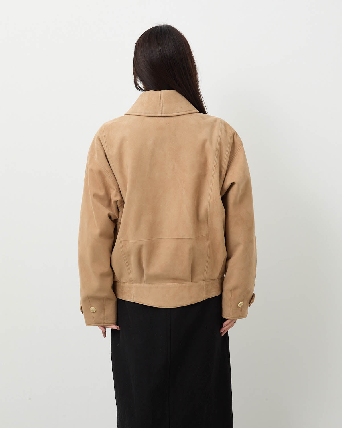 SILKY GRAIN SUEDE BLOUSON (WOMEN'S)