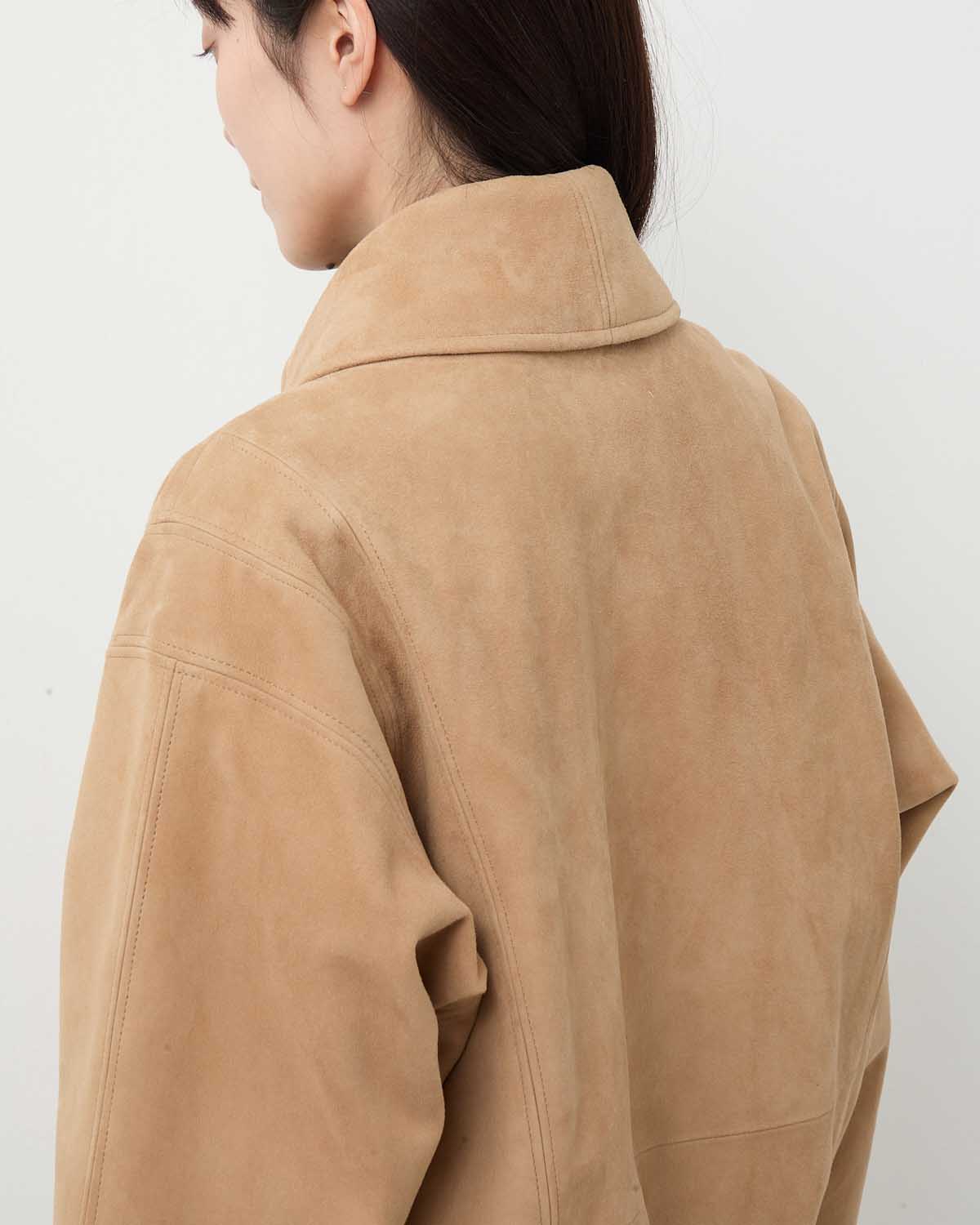 SILKY GRAIN SUEDE BLOUSON (WOMEN'S)