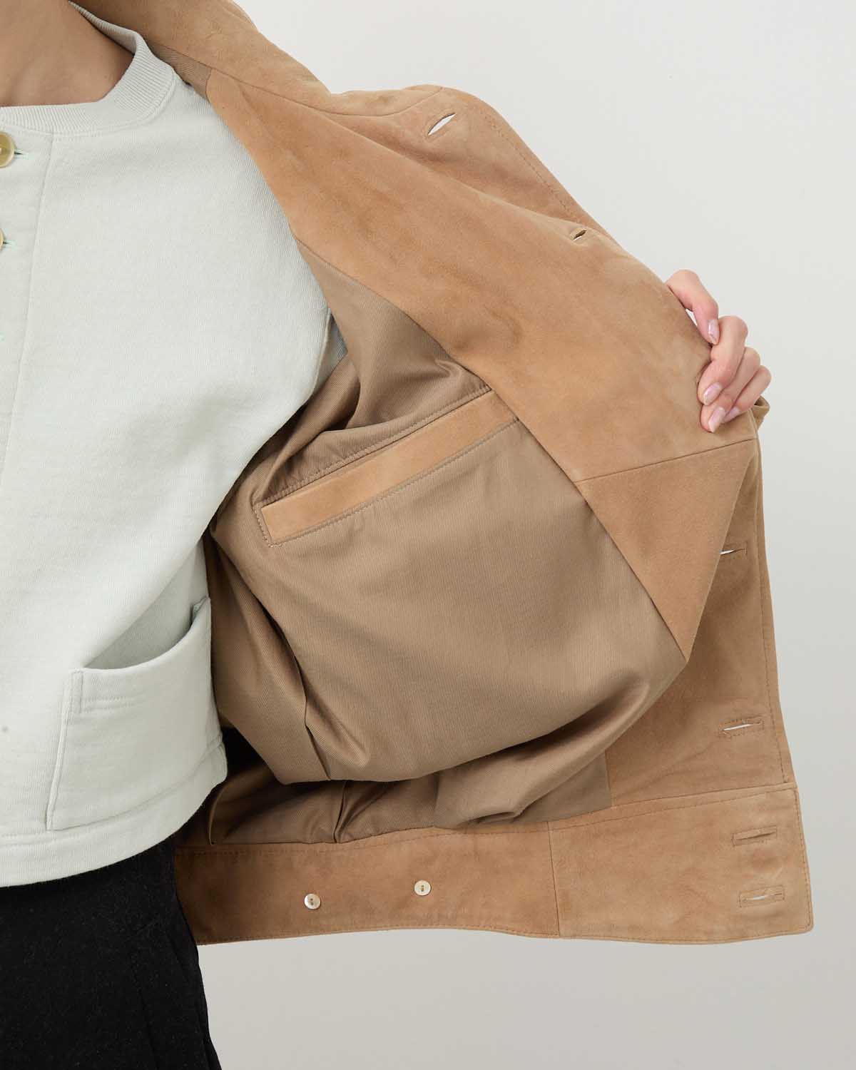 SILKY GRAIN SUEDE BLOUSON (WOMEN'S)