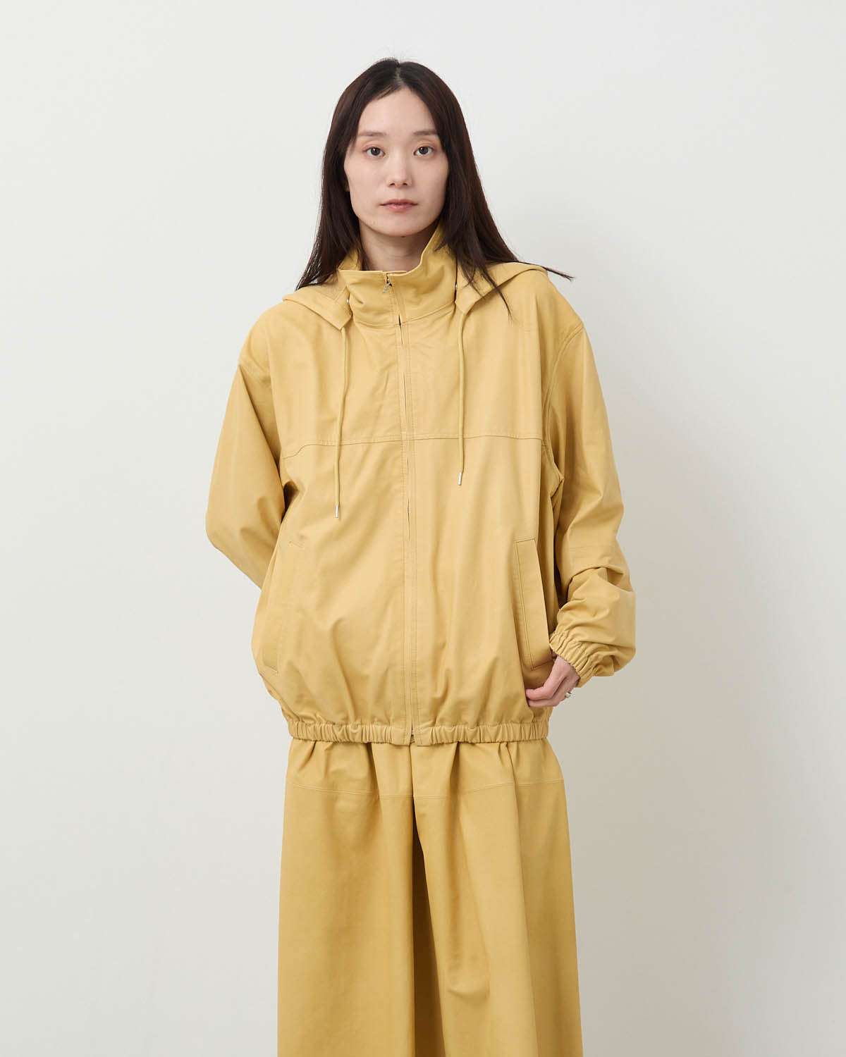 FINE BABY CALF HOODED BLOUSON (WOMEN'S)