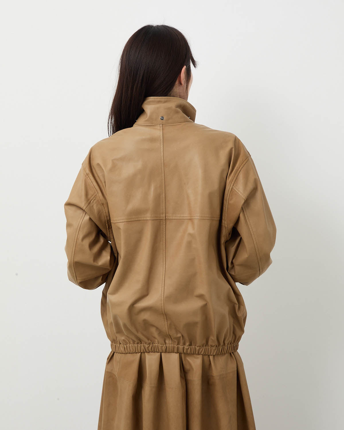 FINE BABY CALF HOODED BLOUSON (WOMEN'S)