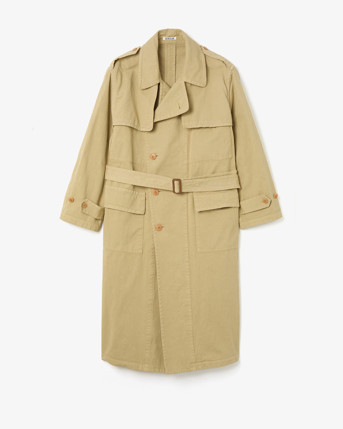 GARMENT-DYED TEXTURED CHINO COAT (WOMEN'S)