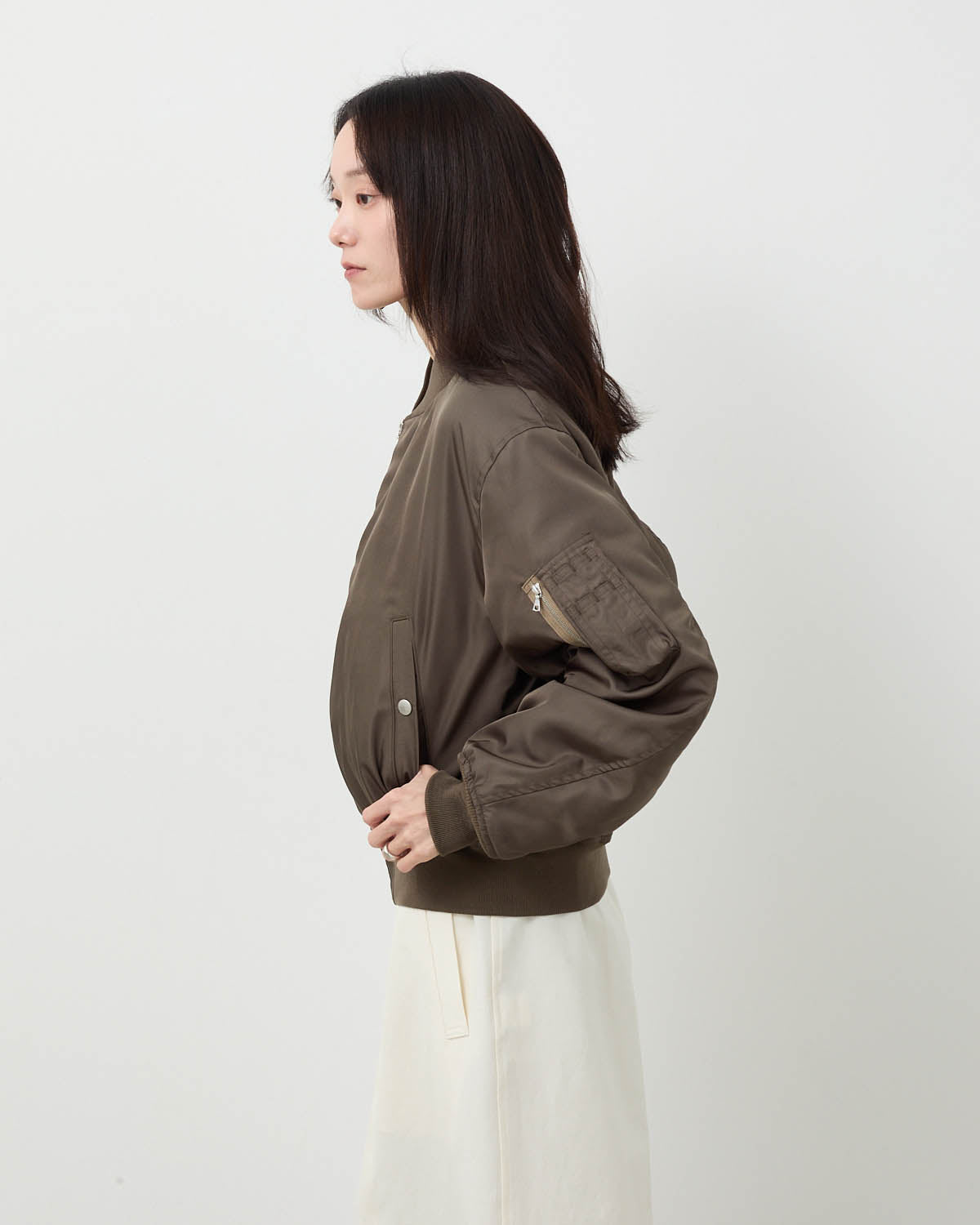 HIGH DENSITY SILK TWILL FLIGHT BLOUSON (WOMEN'S)