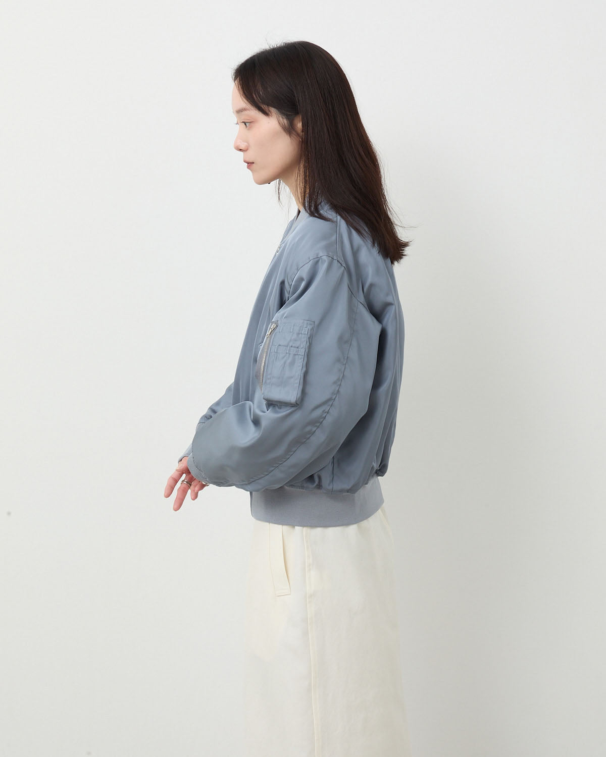 HIGH DENSITY SILK TWILL FLIGHT BLOUSON (WOMEN'S)