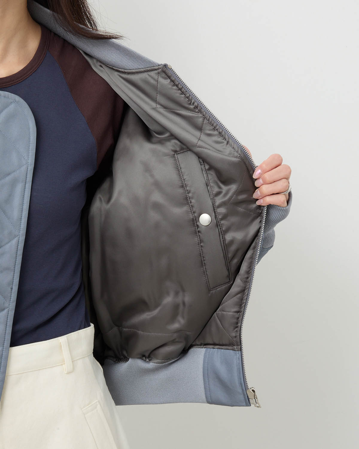 HIGH DENSITY SILK TWILL FLIGHT BLOUSON (WOMEN'S)