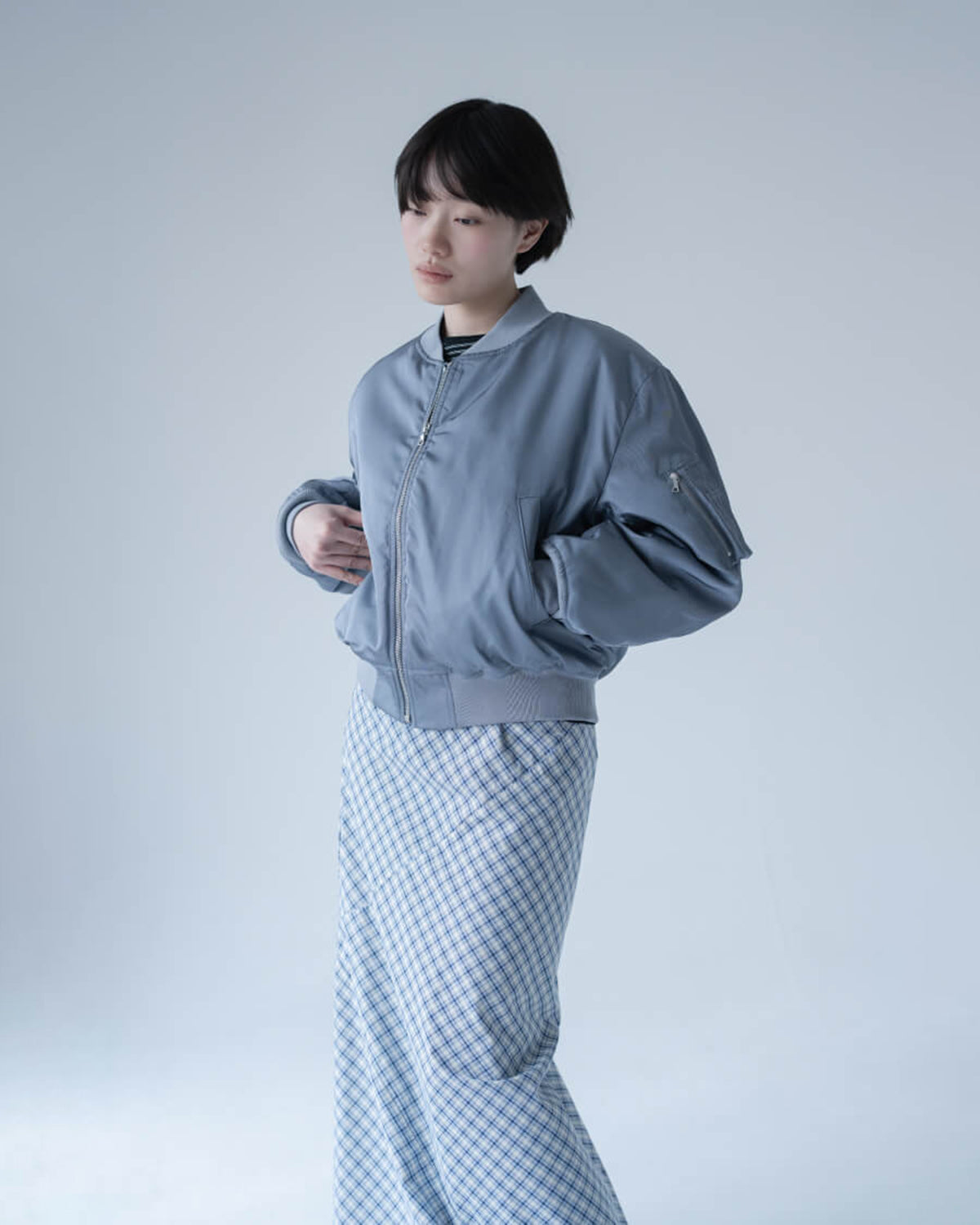 HIGH DENSITY SILK TWILL FLIGHT BLOUSON (WOMEN'S)