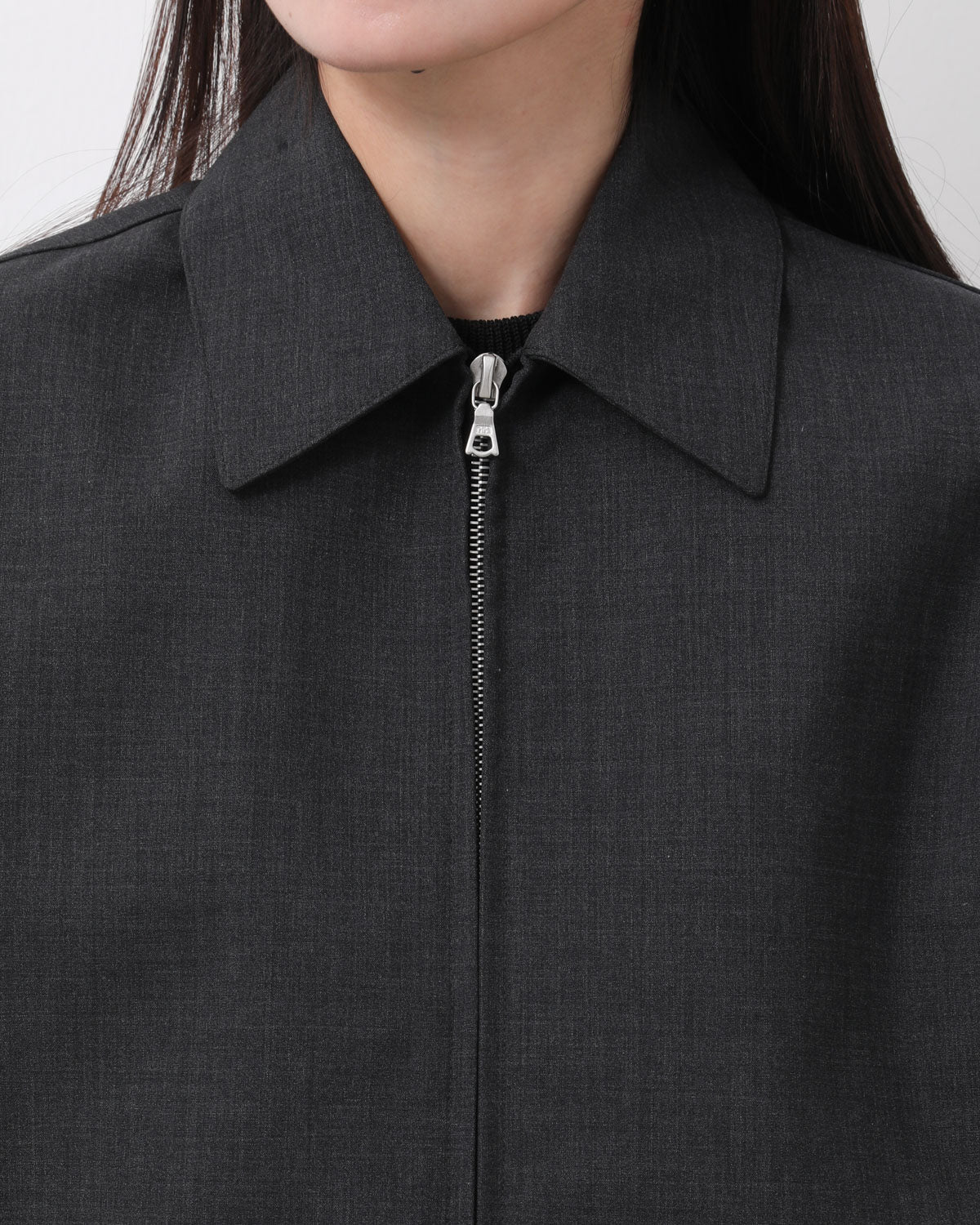 BONDED TROPICAL WOOL ZIP BLOUSON (WOMEN'S)