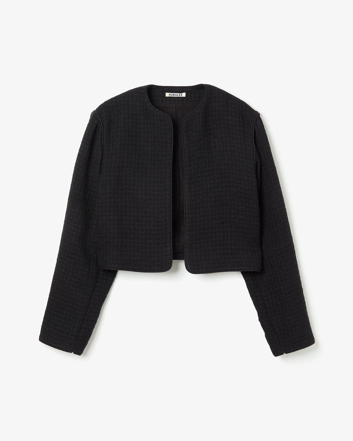 HOMESPUN TWEED ROUND NECK BLOUSON