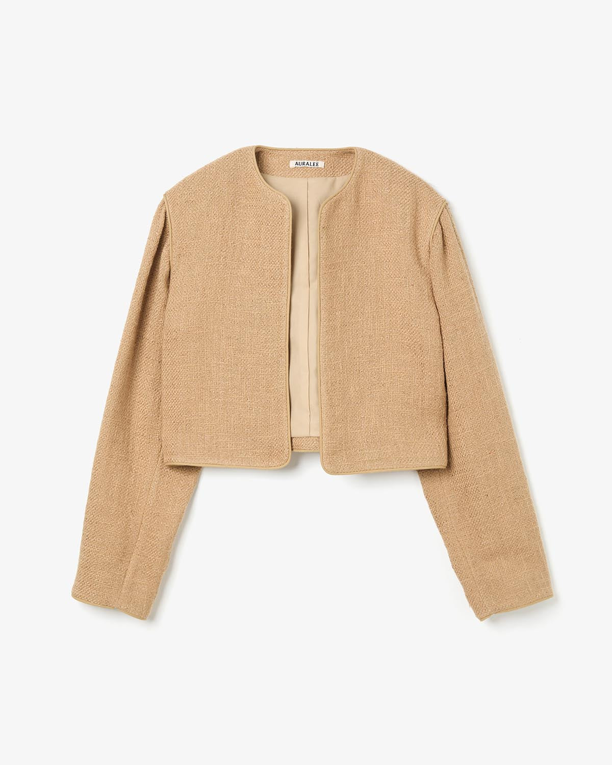 HOMESPUN TWEED ROUND NECK BLOUSON