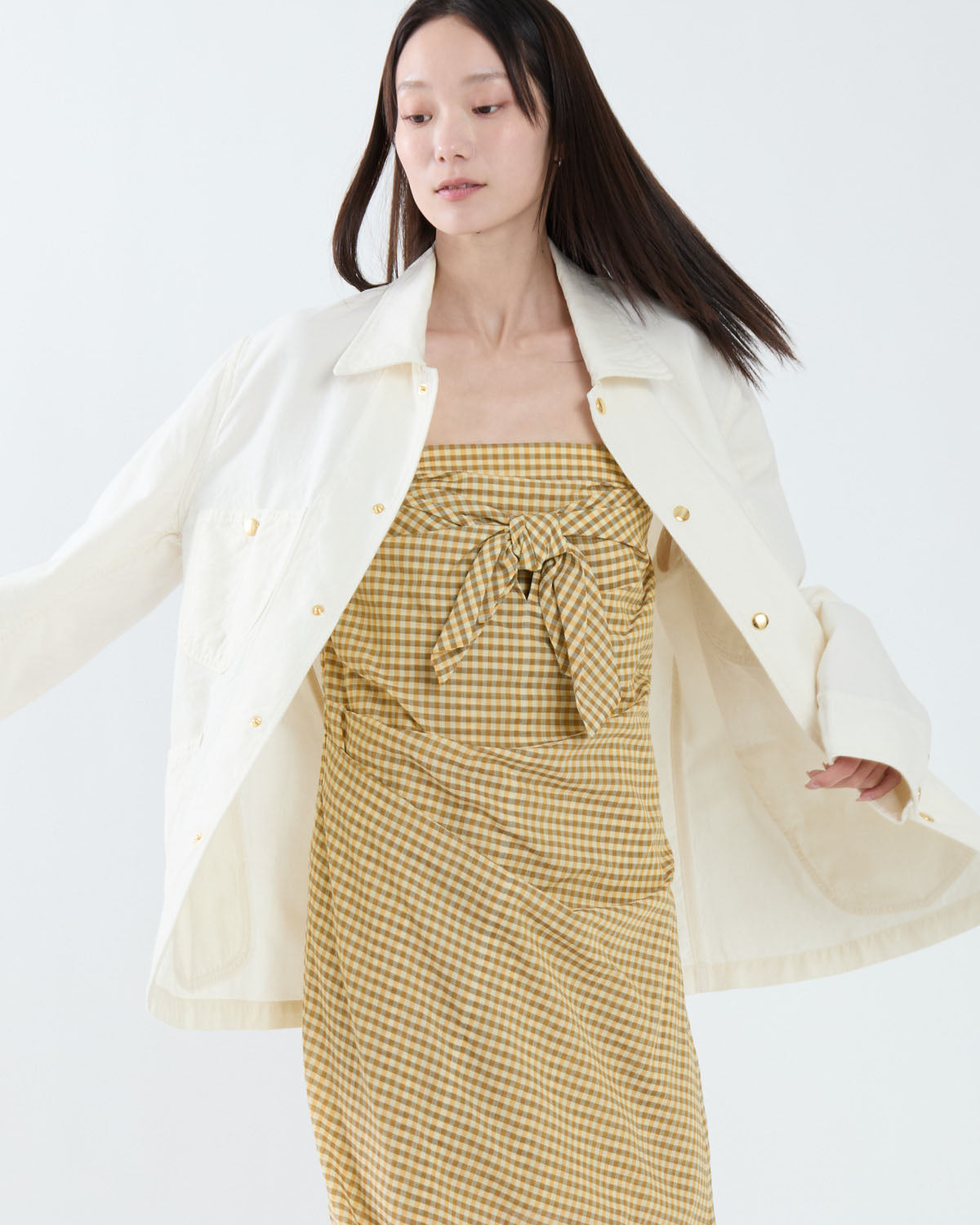 WOOL COTTON LINEN OX WORK JACKET (WOMEN'S)