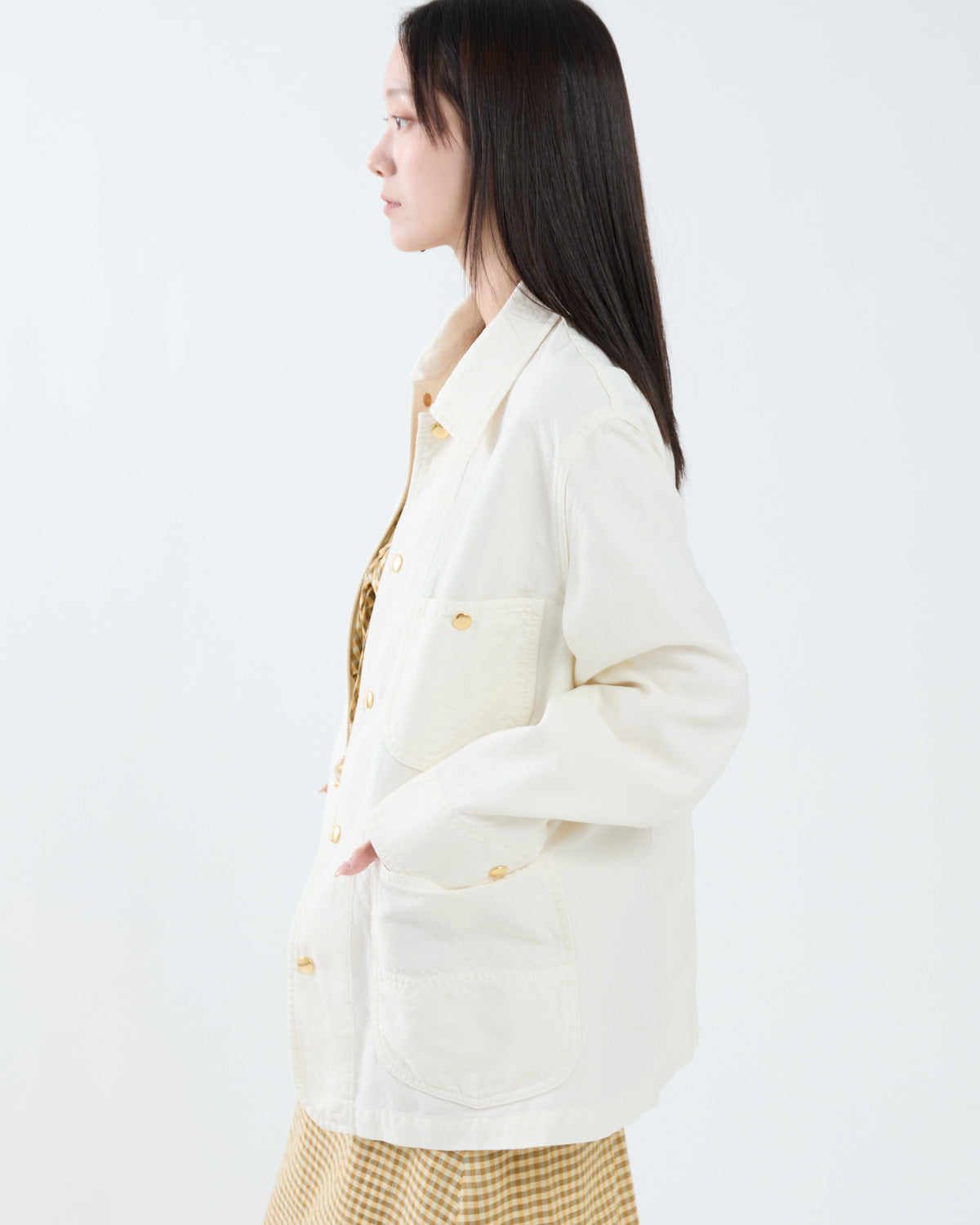 WOOL COTTON LINEN OX WORK JACKET (WOMEN'S)