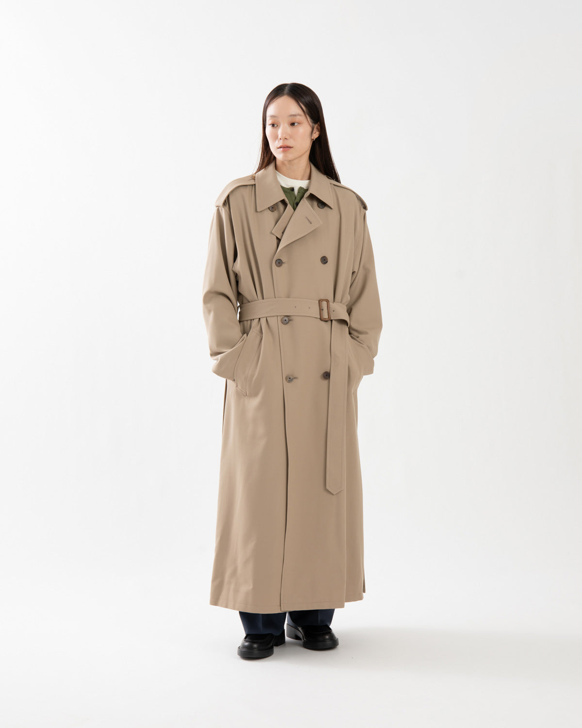 ULTRA FINE WOOL TRENCH COAT WITH DETACHABLE LINER (WOMEN'S)