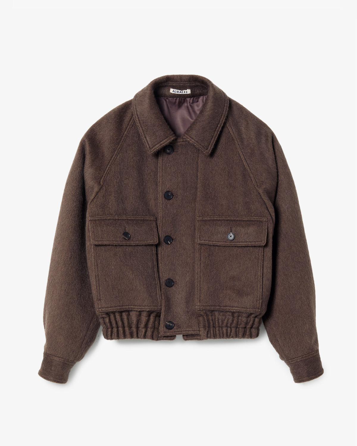 HAIRY WOOL MOHAIR CHAMBRAY BLOUSON