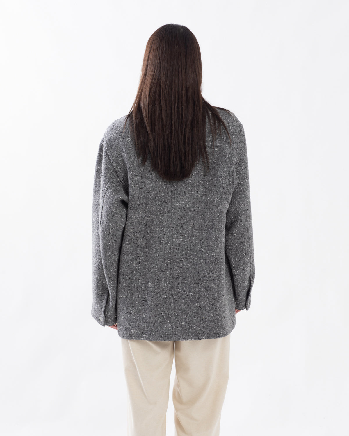 HOMESPUN TWEED ZIP BLOUSON (WOMEN'S)