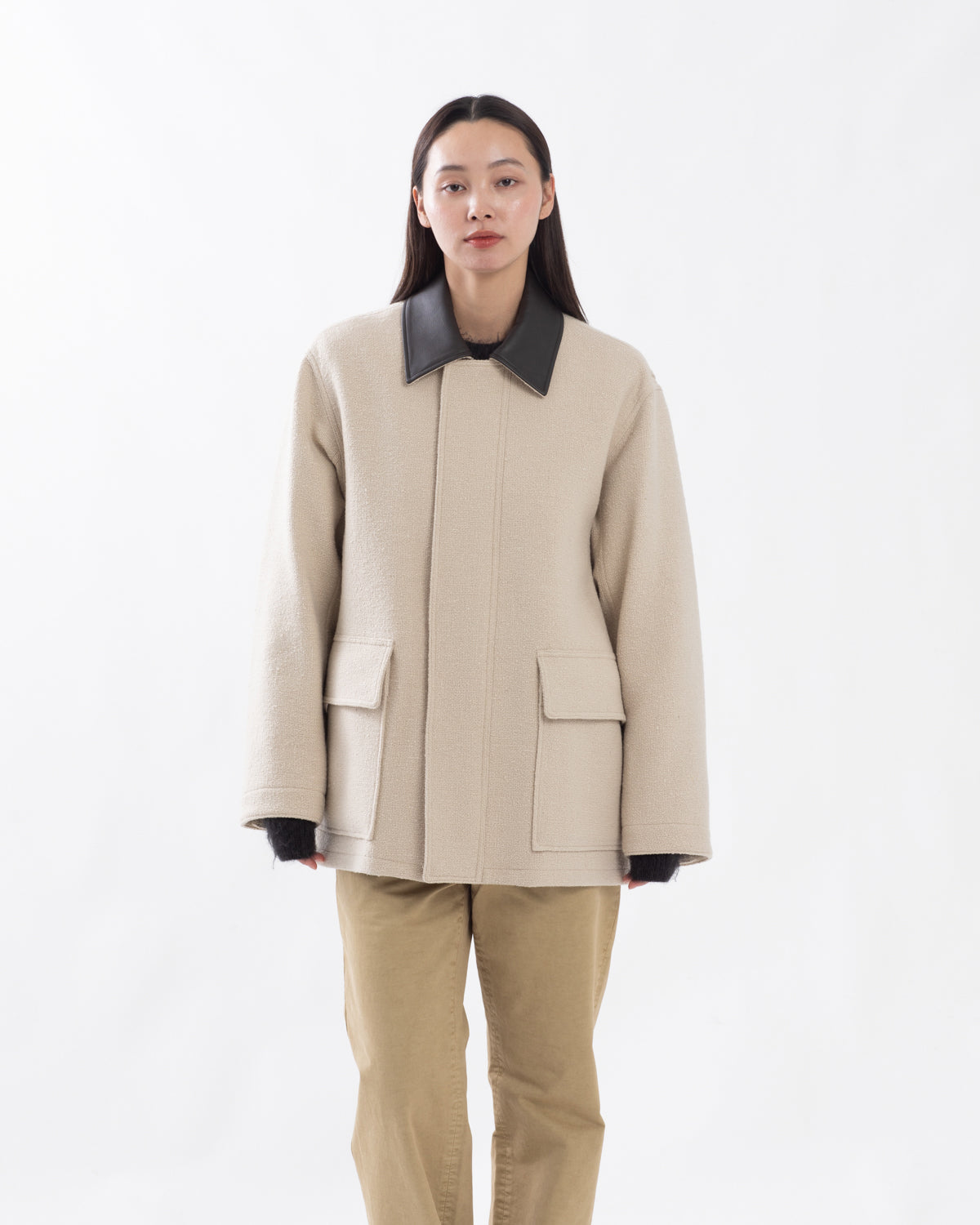 HOMESPUN TWEED ZIP BLOUSON (WOMEN'S)