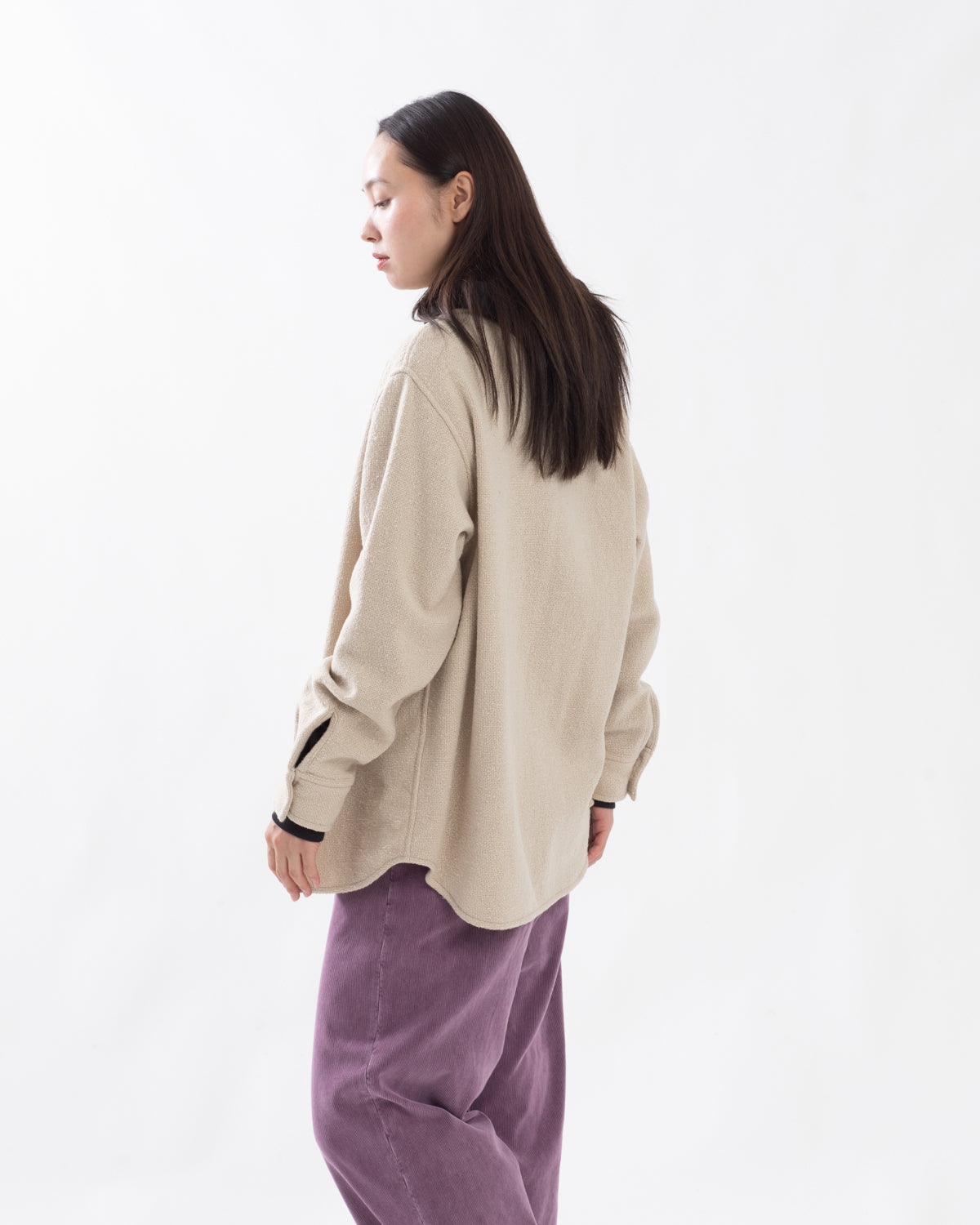 HOMESPUN TWEED SHIRT BLOUSON (WOMEN'S)