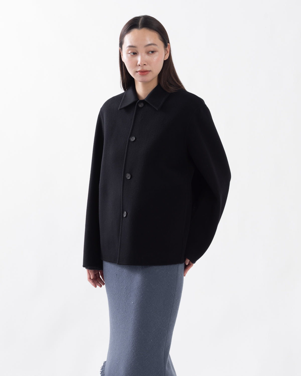 SUPER FINE WOOL MELTON HAND SEWN BLOUSON